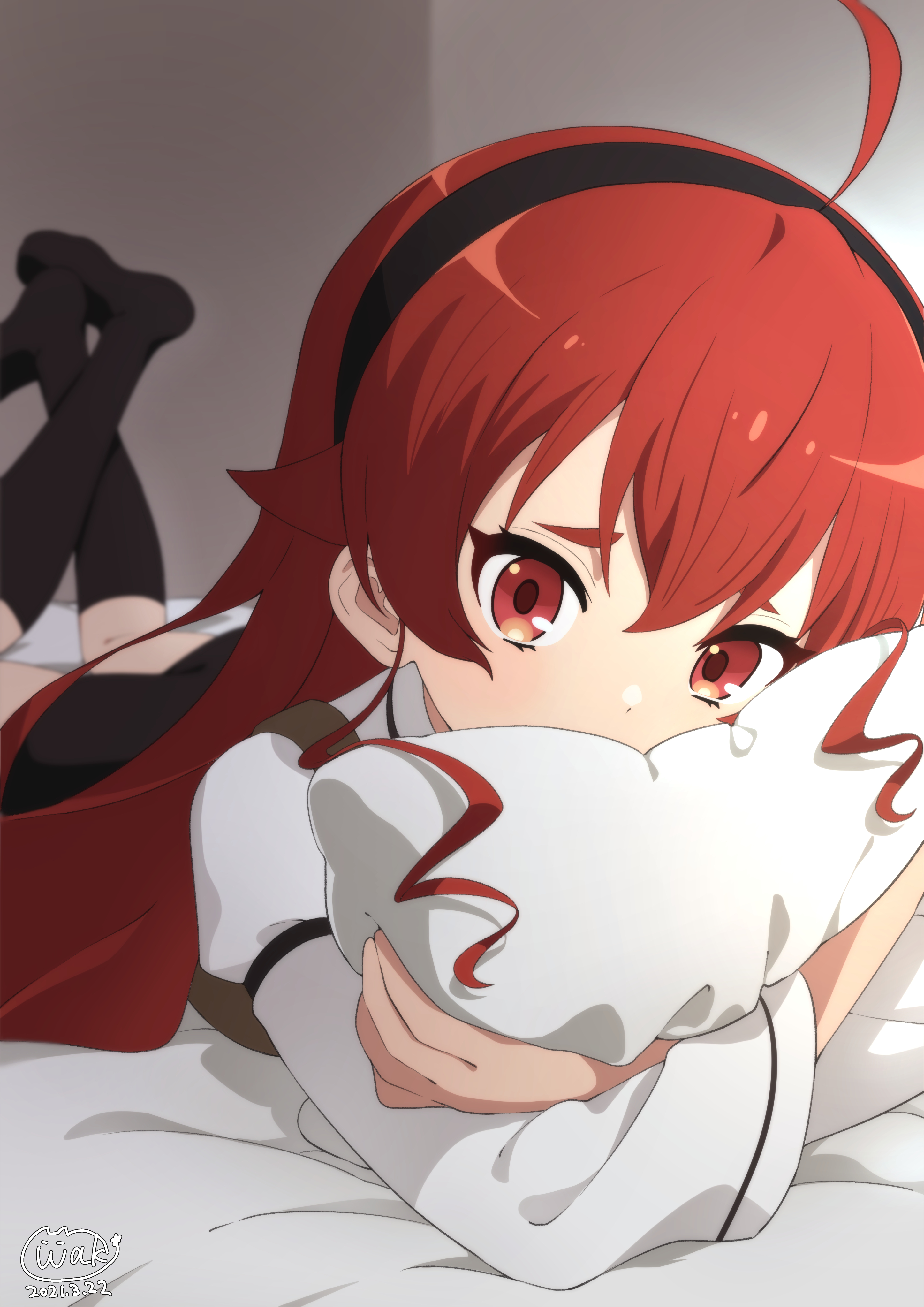 Anime Girls Eris Boreas Greyrat Mushoku Tensei Mushoku Tensei Red Eyes Redhead Pillow Pillow Hug 2894x4093