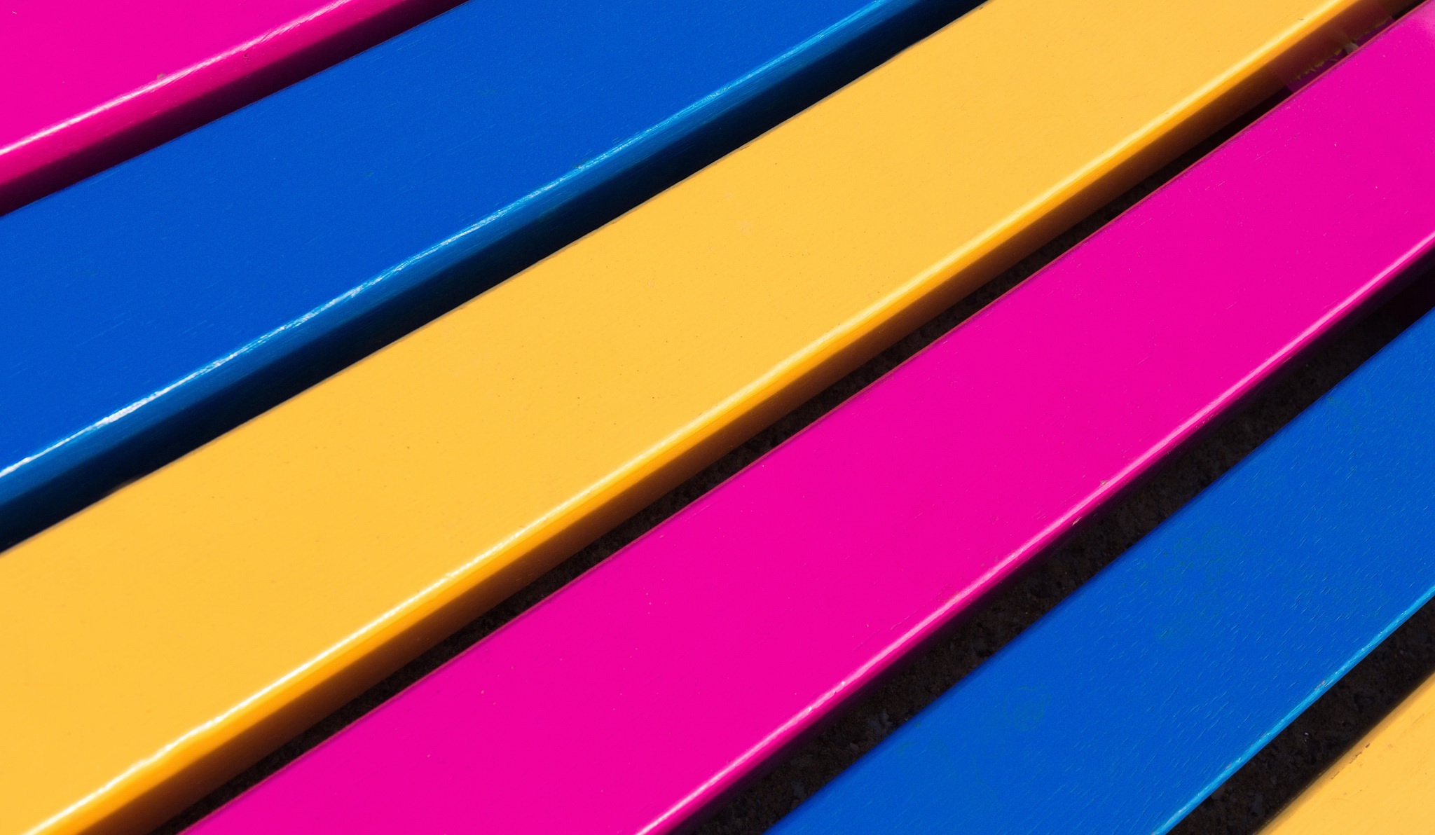 Blue Colors Pink Stripes Yellow 2048x1192