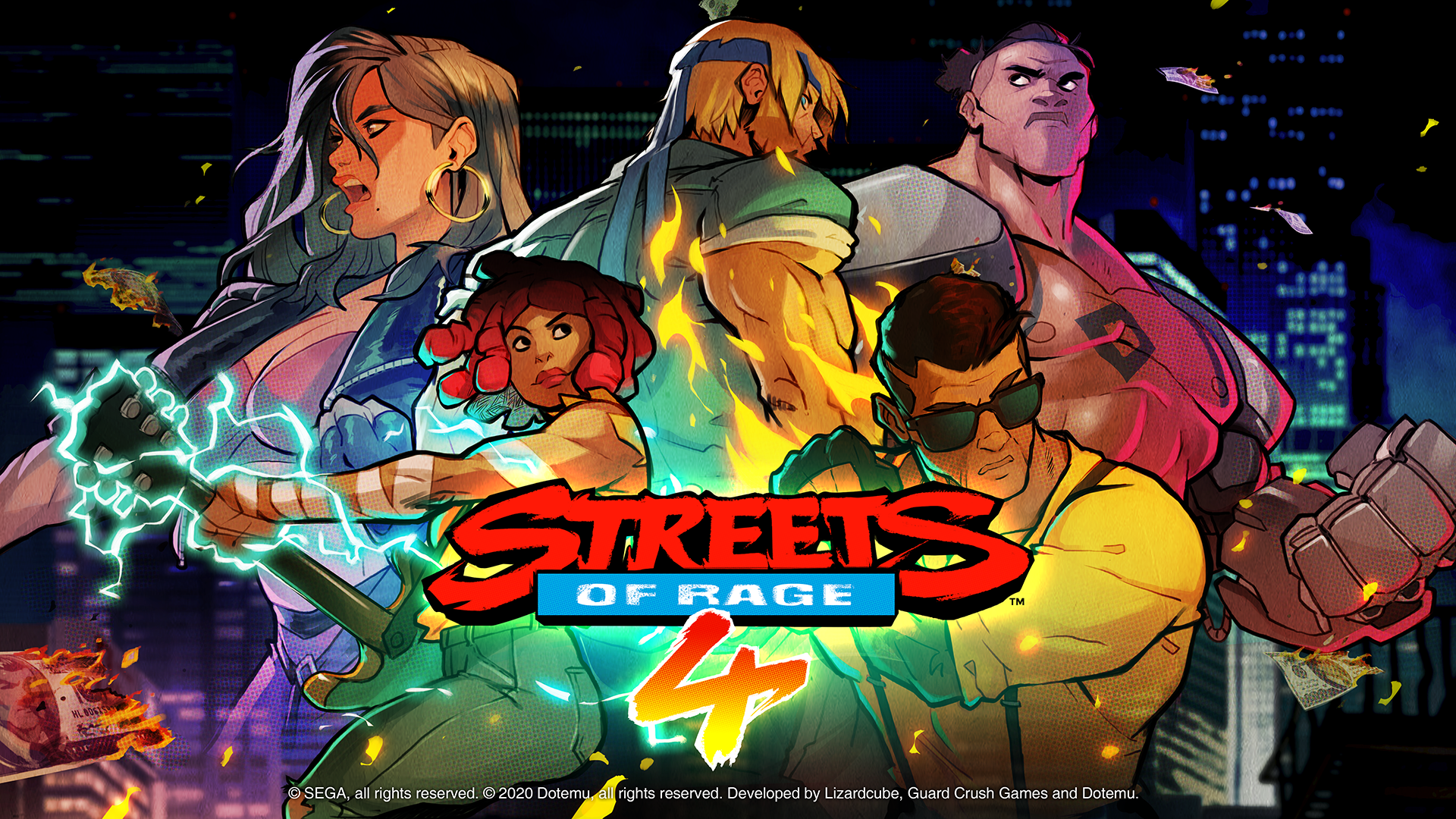 Streets Of Rage Streets Of Rage 4 Video Game Art Video Games Artwork Digital Art BARE KNUCKLE Axel S 1920x1080