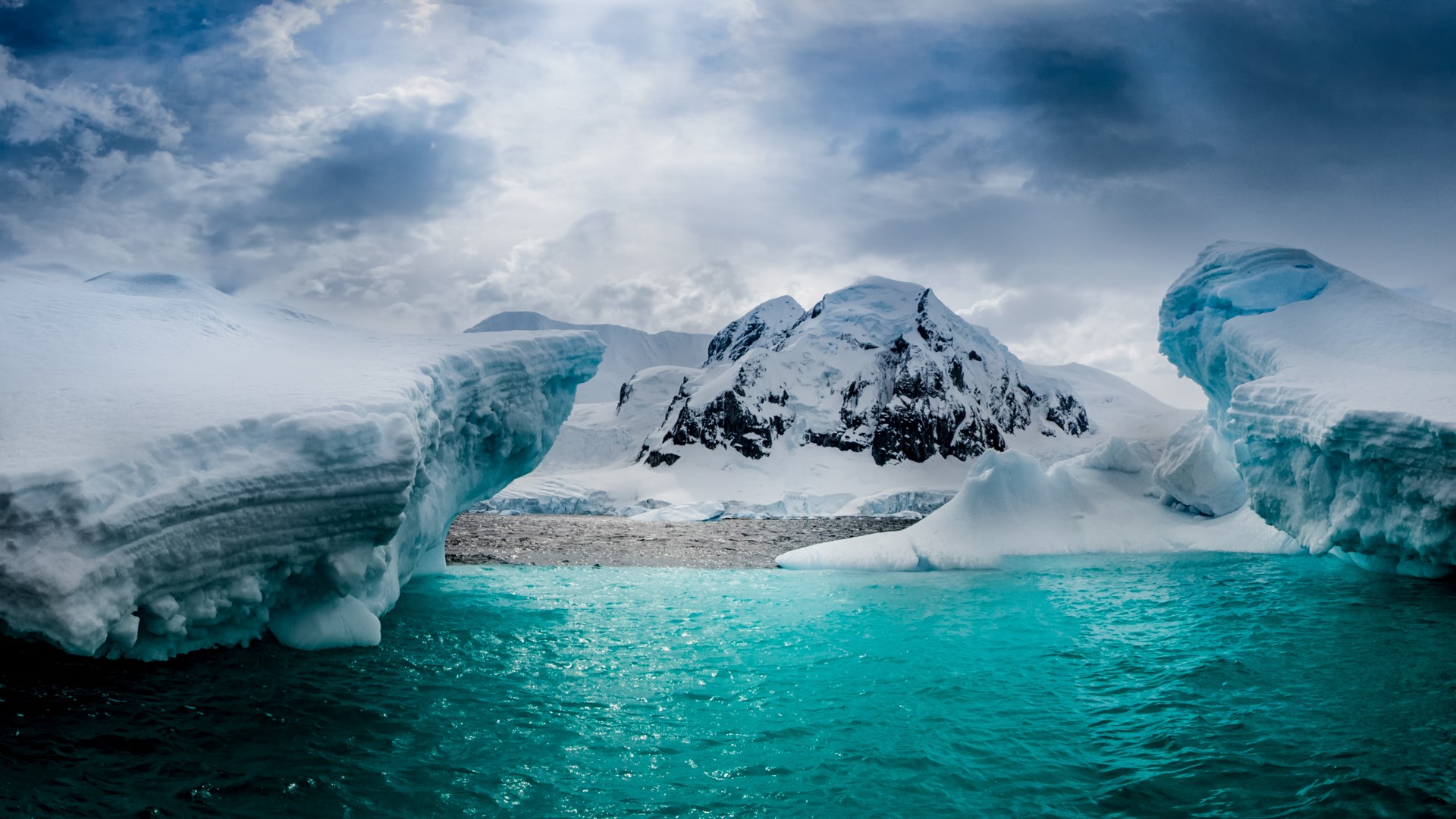 Antarctica Earth Glacier Half Moon Island Ice Mountain Snow 1920x1080