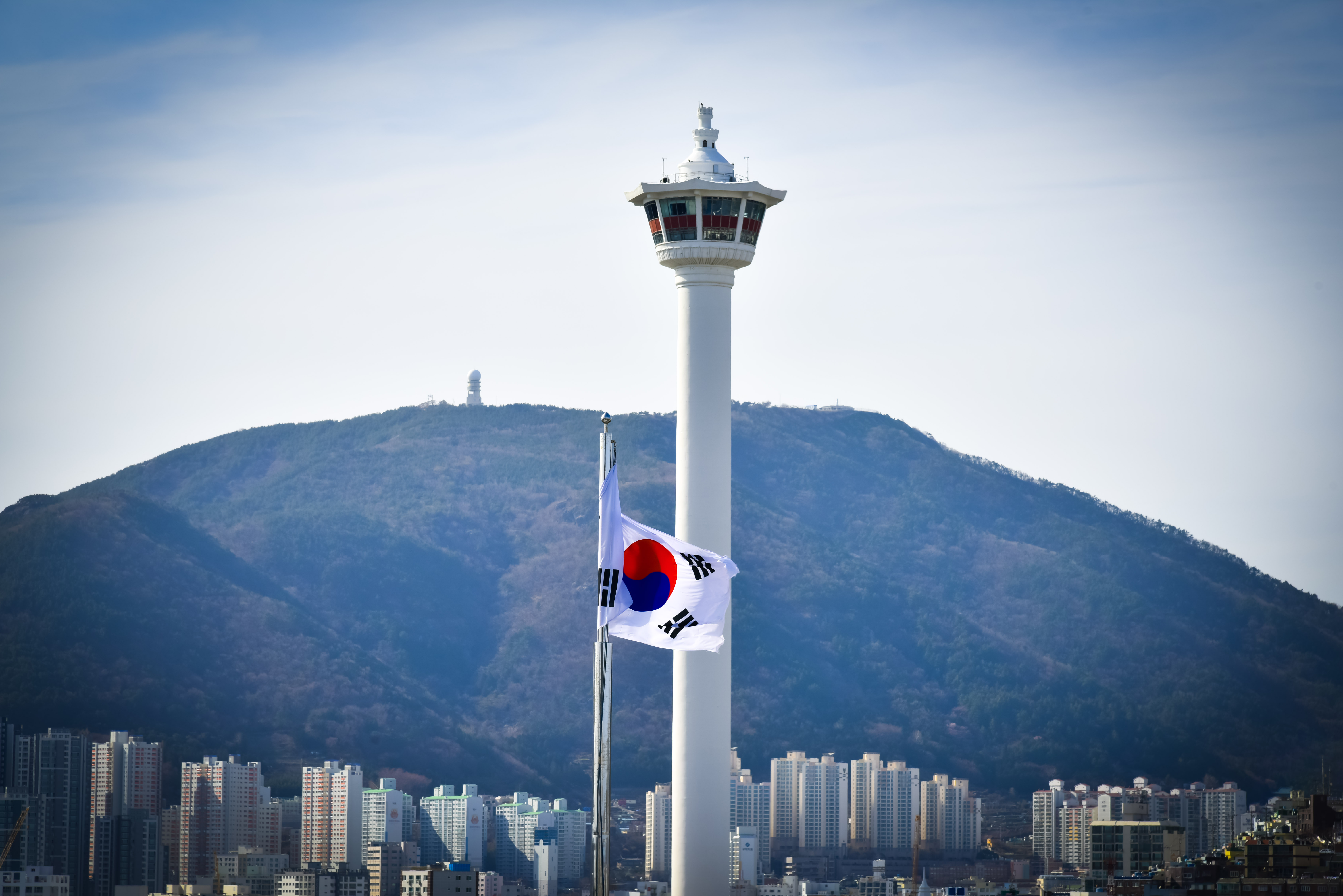 Busan Landscape Building South Korea Tower 7360x4912