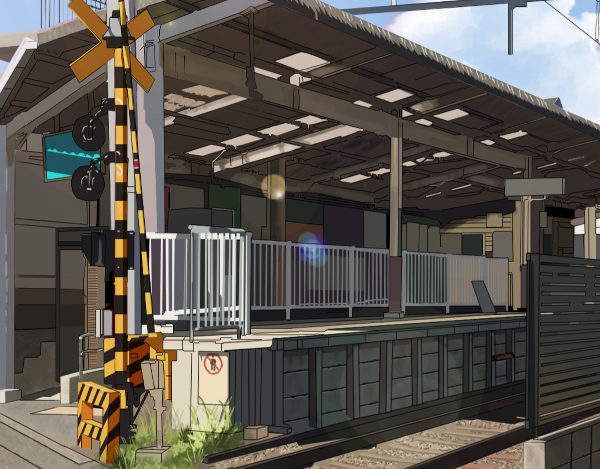 Railroad Train Station 1920x1503