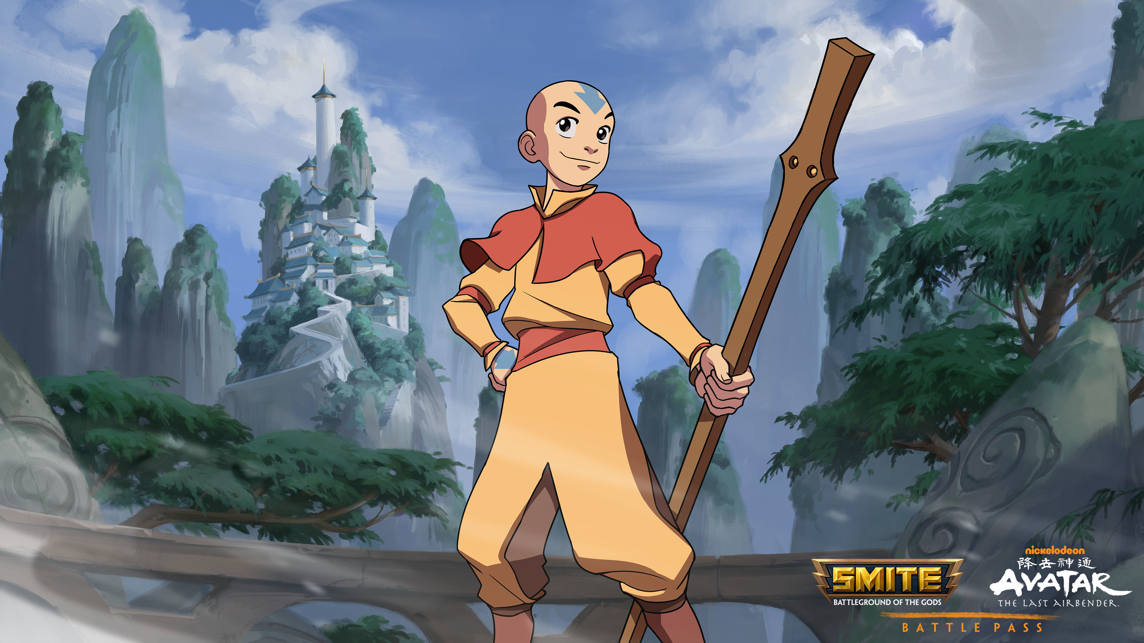 Aang Avatar Merlin Smite 3840x2160