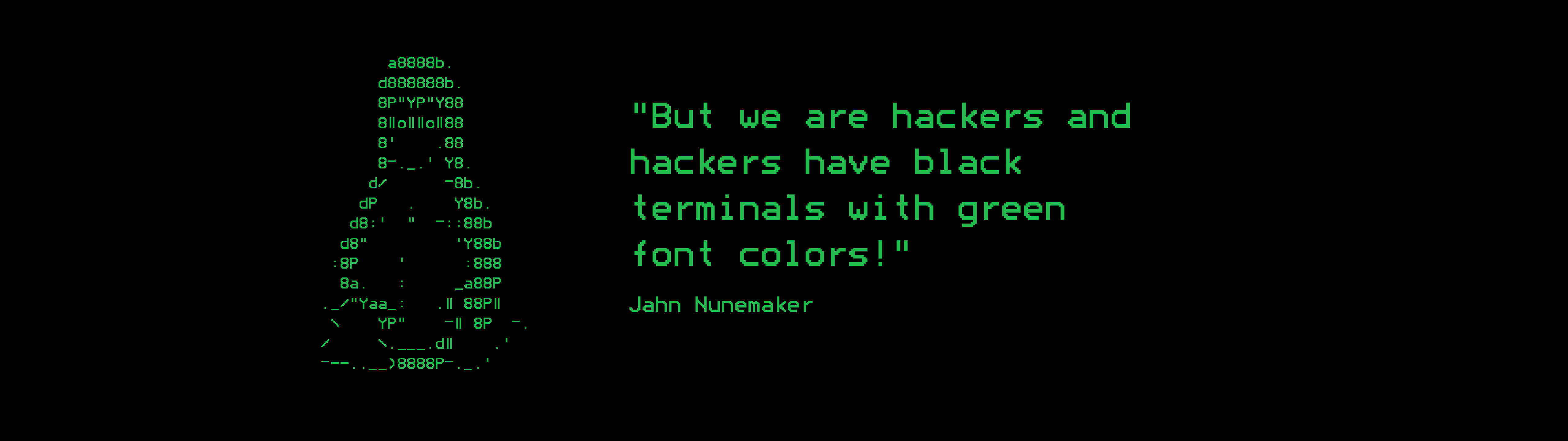 Tux Hacking Green Black Quote 5120x1440