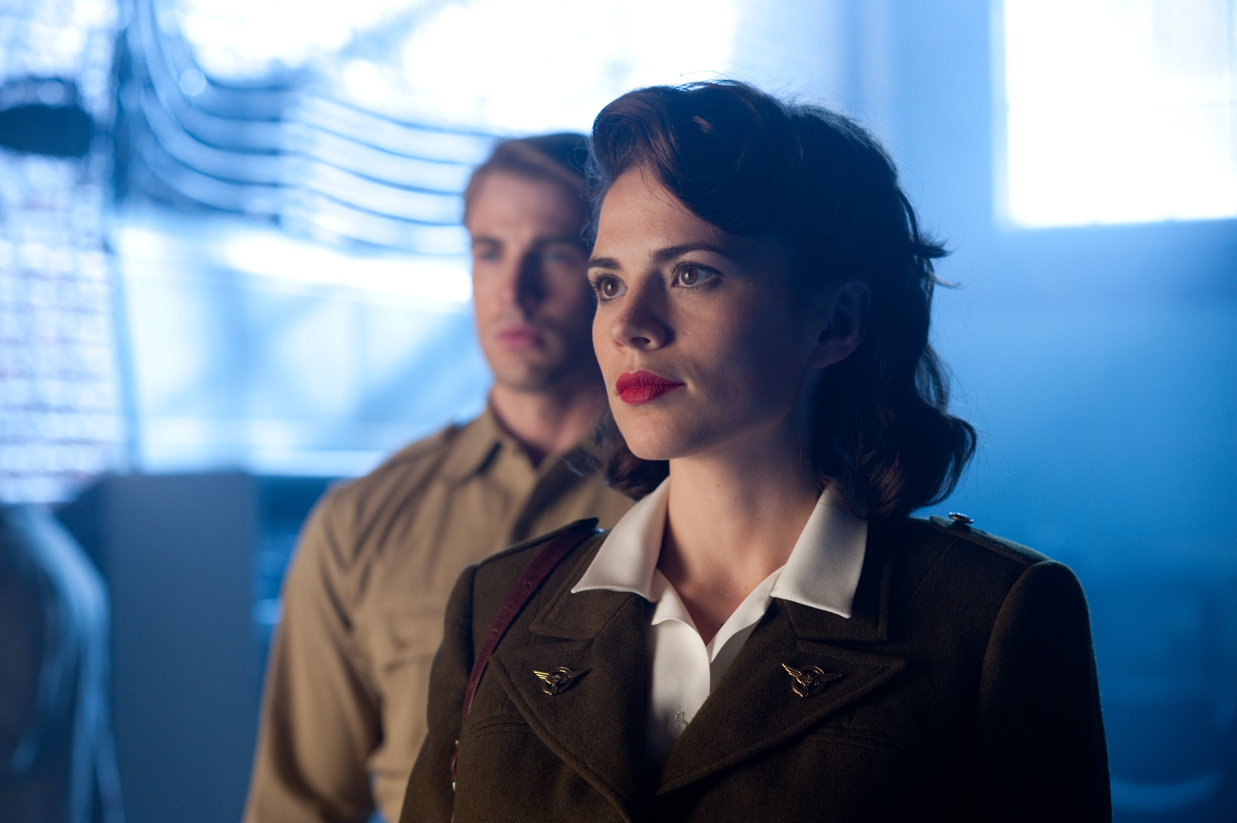 Hayley Atwell Peggy Carter Captain America Chris Evans Steve Rogers 4256x2832