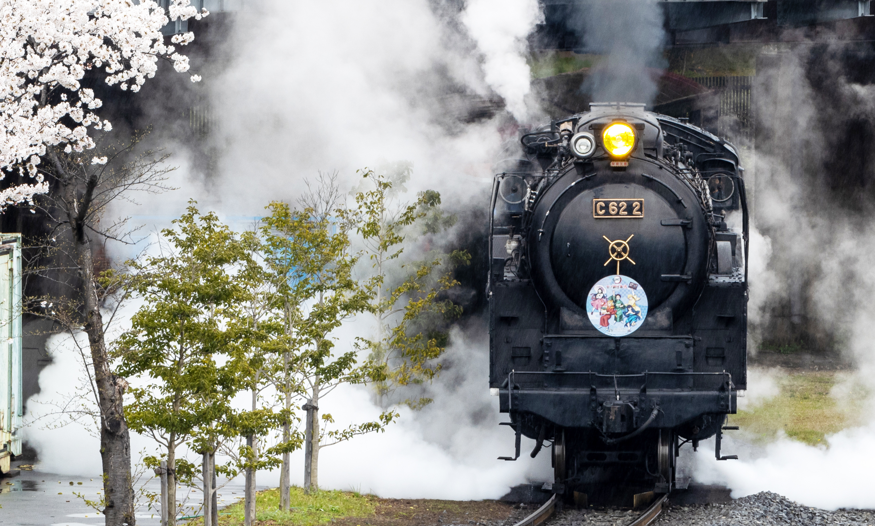 Japan Steam Locomotive Train Steam Train Vehicle Numbers 2986x1797
