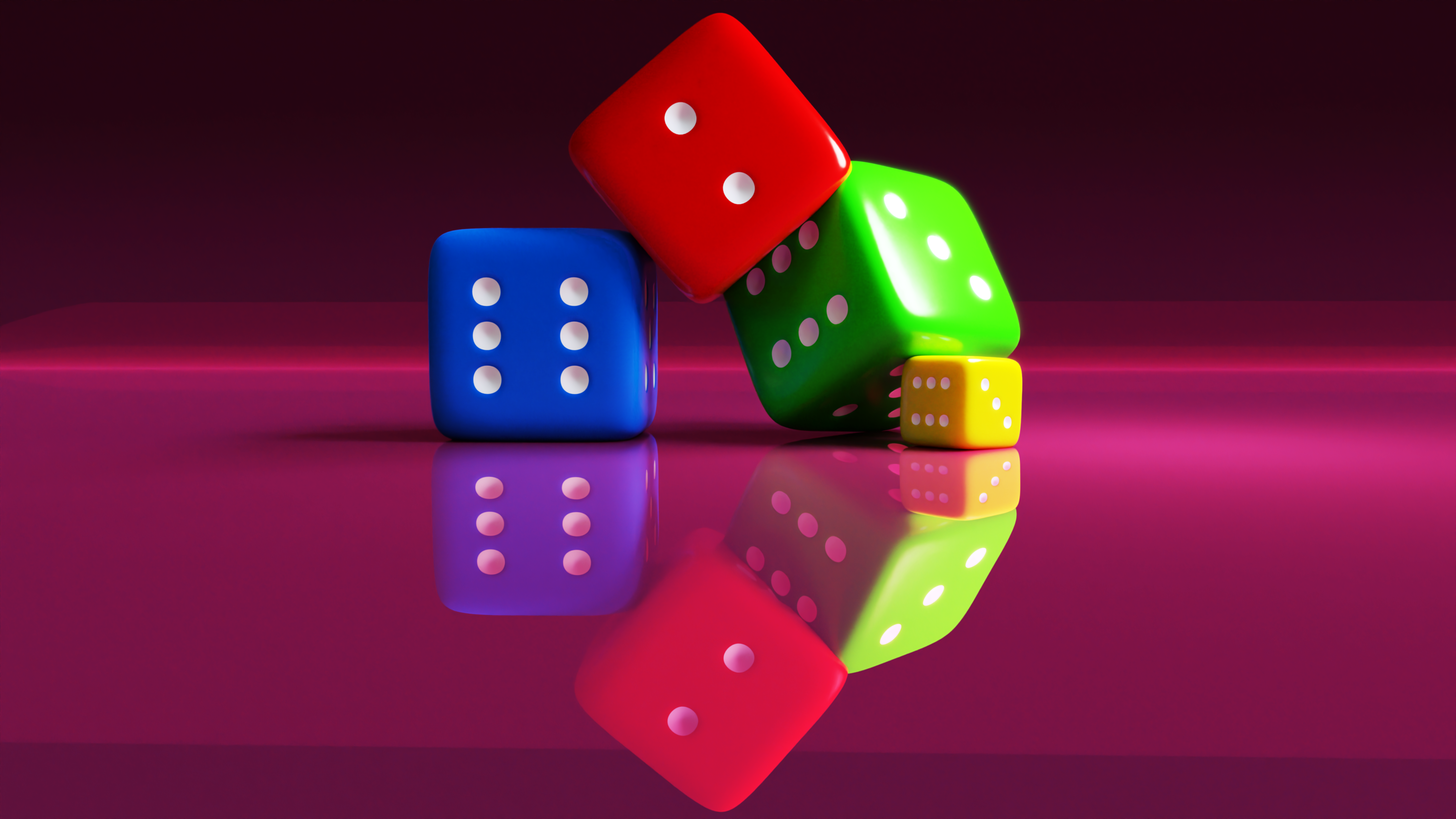 Dice 3D Abstract 3D Abstract Minimalism Blender Simple Simple Background 4512x2538