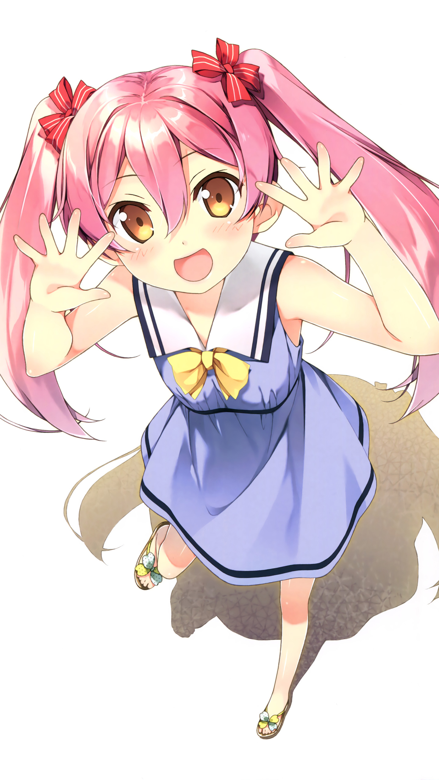 Hentai Ouji To Warawanai Neko Kantoku Pink Hair Looking At Viewer 1440x2560