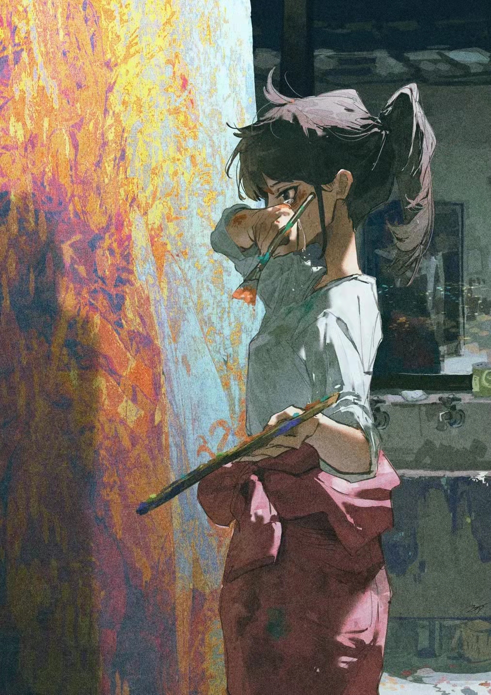 Anime Anime Girls Ancient Artwork Potg Tears 1013x1433