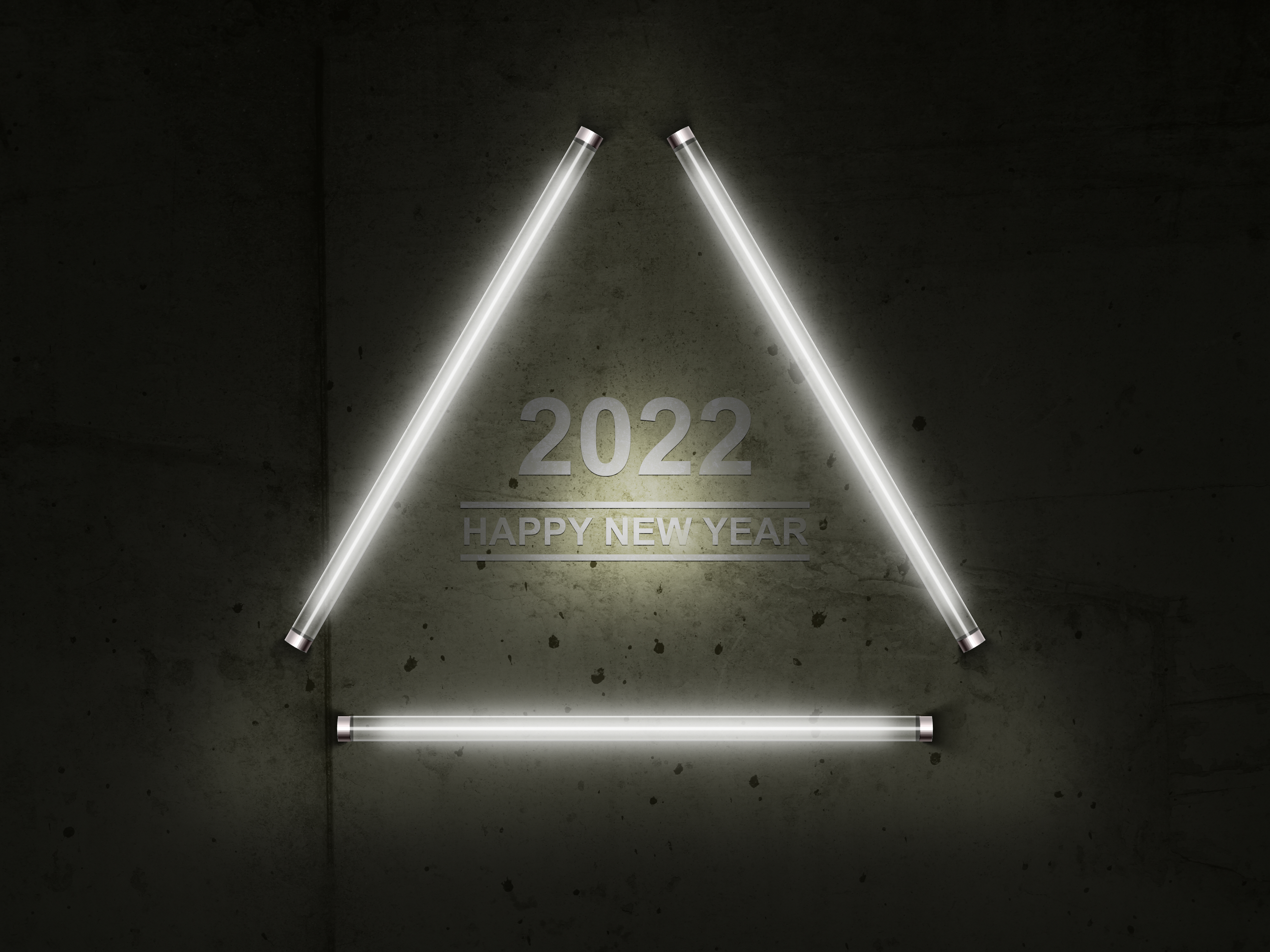 Fluorescent Light New Year 2022 4000x3000