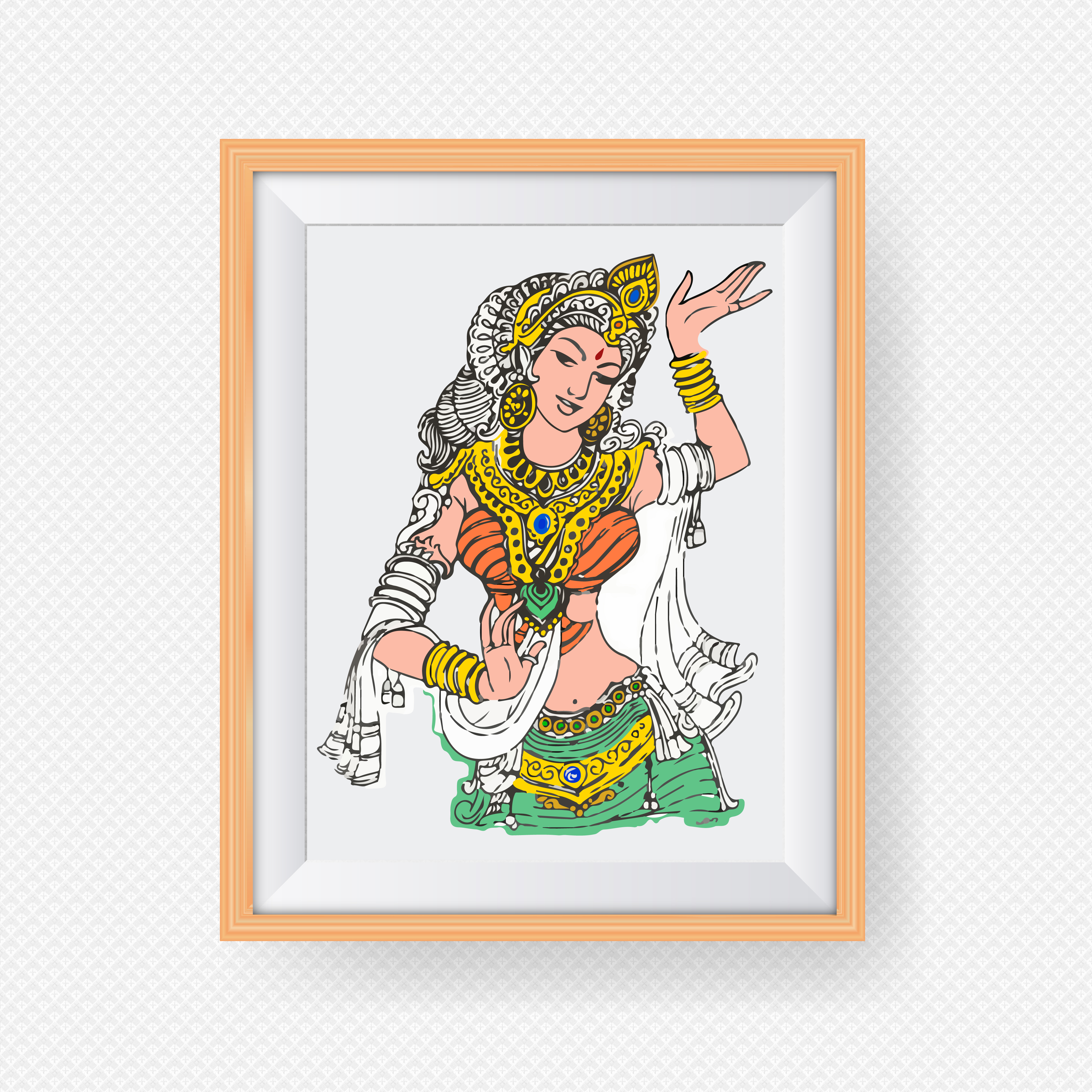 Queen Royalty India Digital Art Dancer 4000x4000