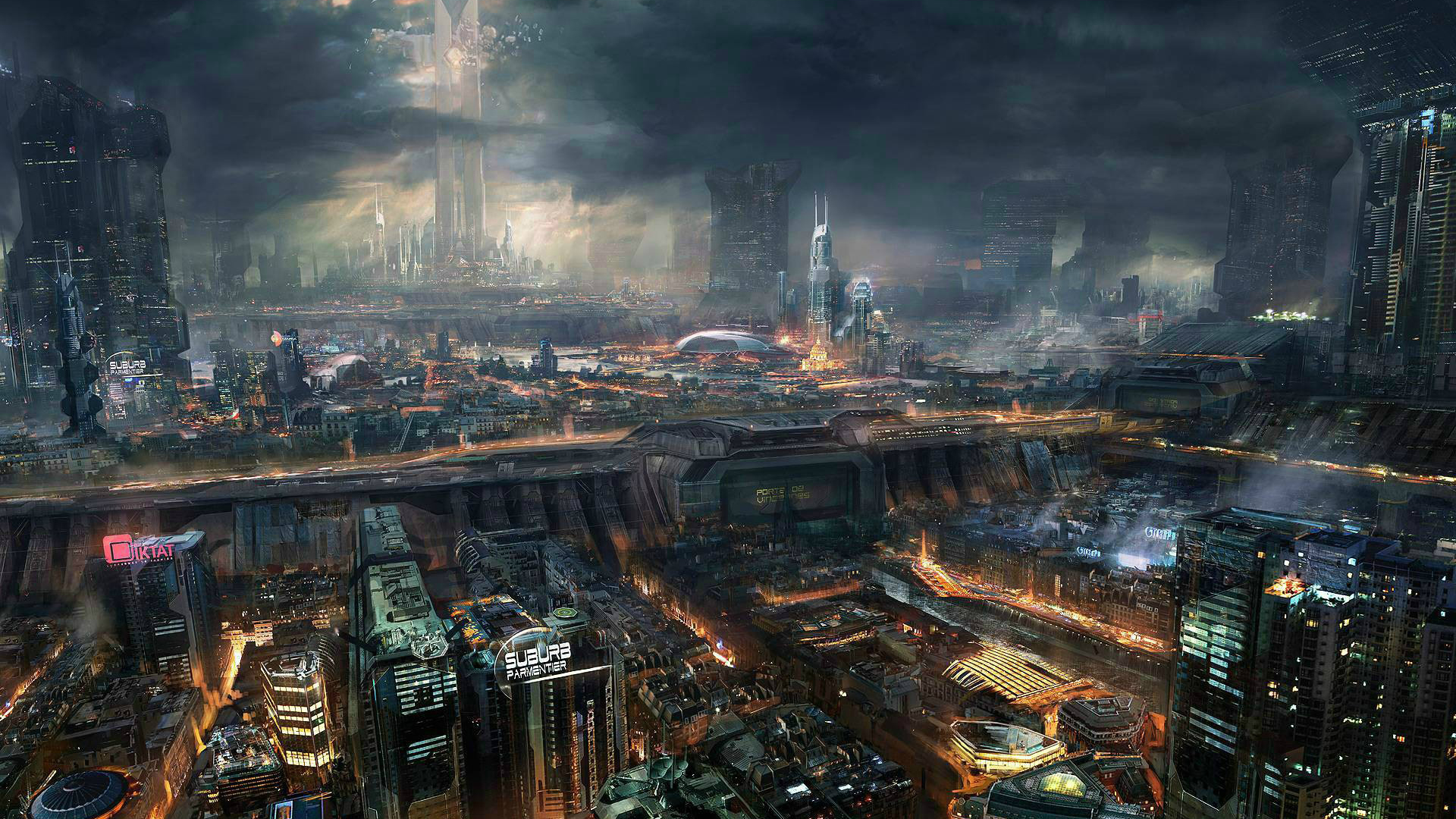 Cyberpunk Remember Me Cityscape Futuristic City 1920x1080