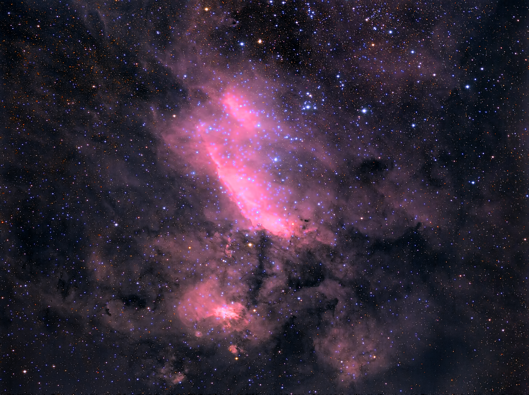 Stars Prawn Nebula Space Cosmos 2048x1532