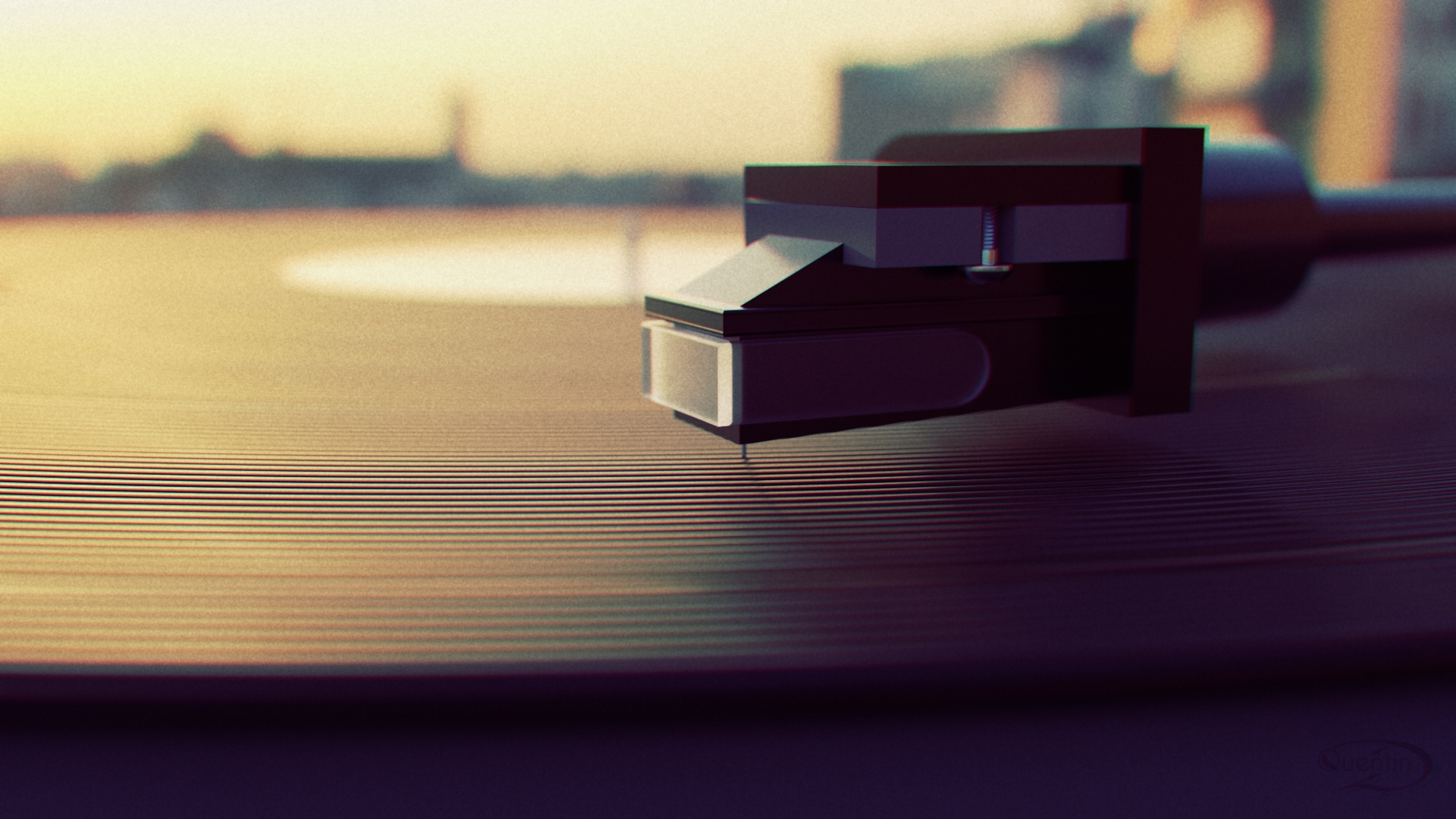 Vinyl Chill Out ChillHop Chillstep Music Music Player Turntables Needles Record Players Closeup 1920x1080
