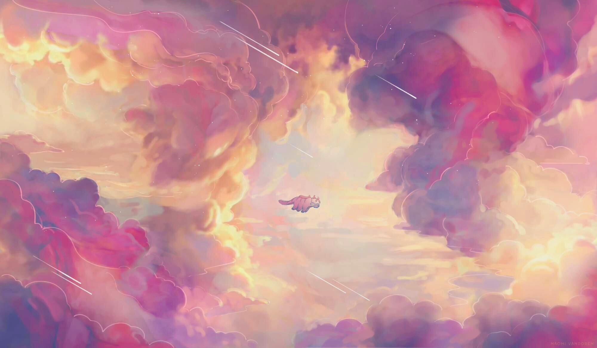 Digital Art Fantasy Art Clouds Pink Avatar The Last Airbender 2000x1167
