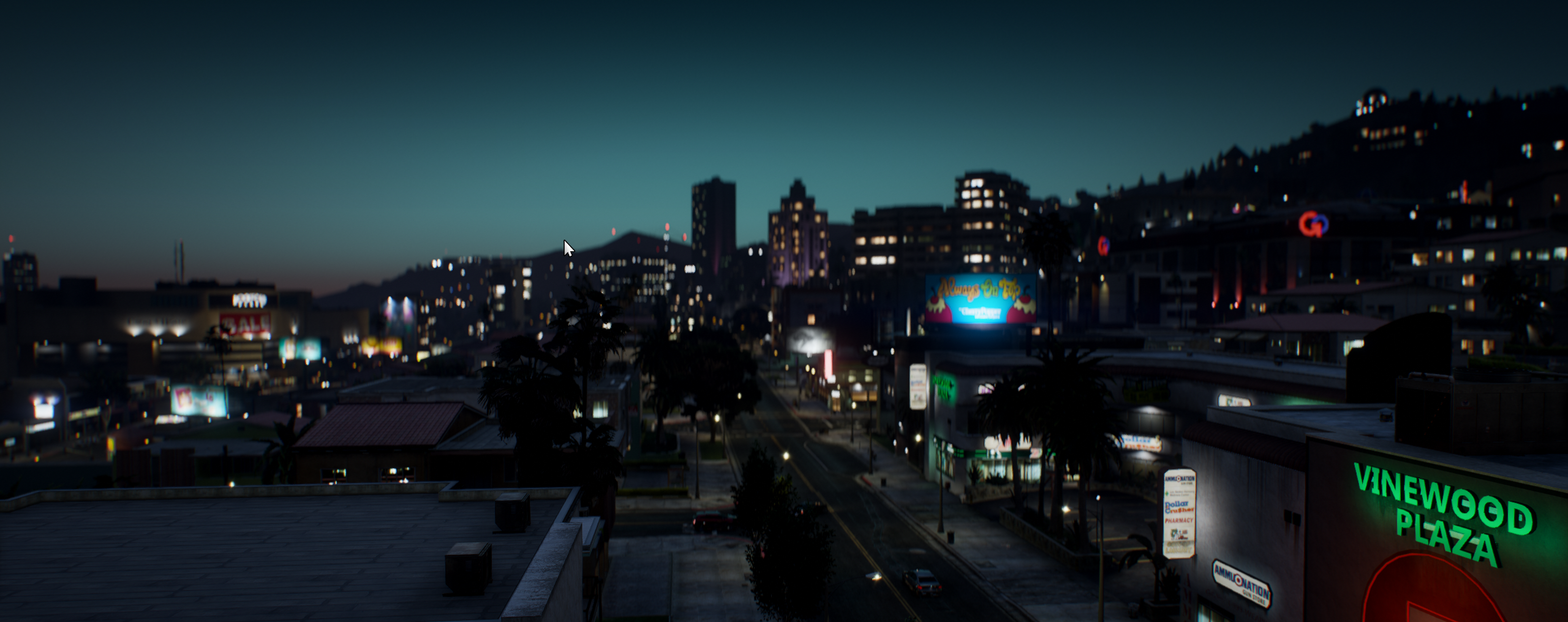 Grand Theft Auto Grand Theft Auto V City Night 2560x1015