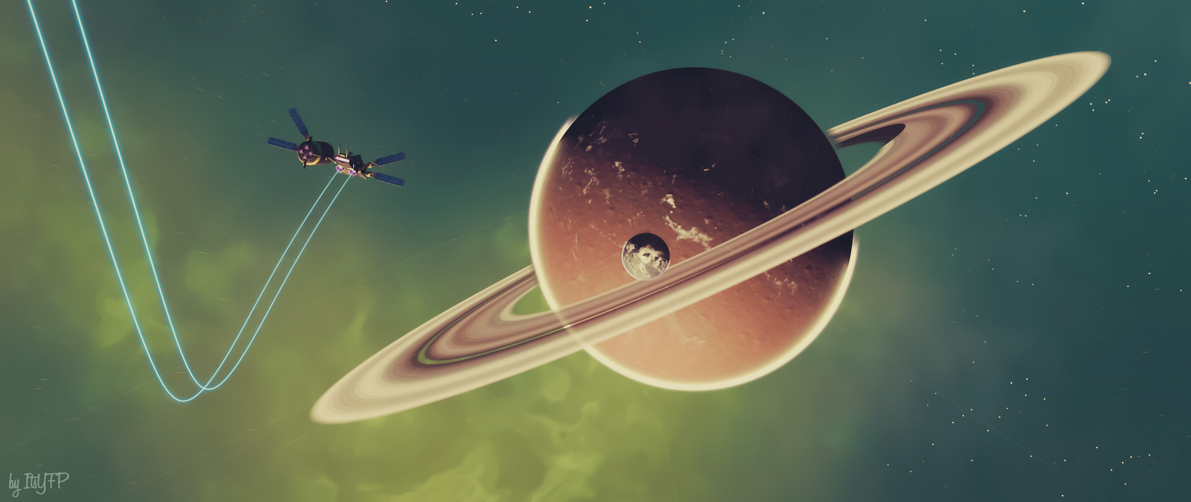 Space Planet 3840x1620