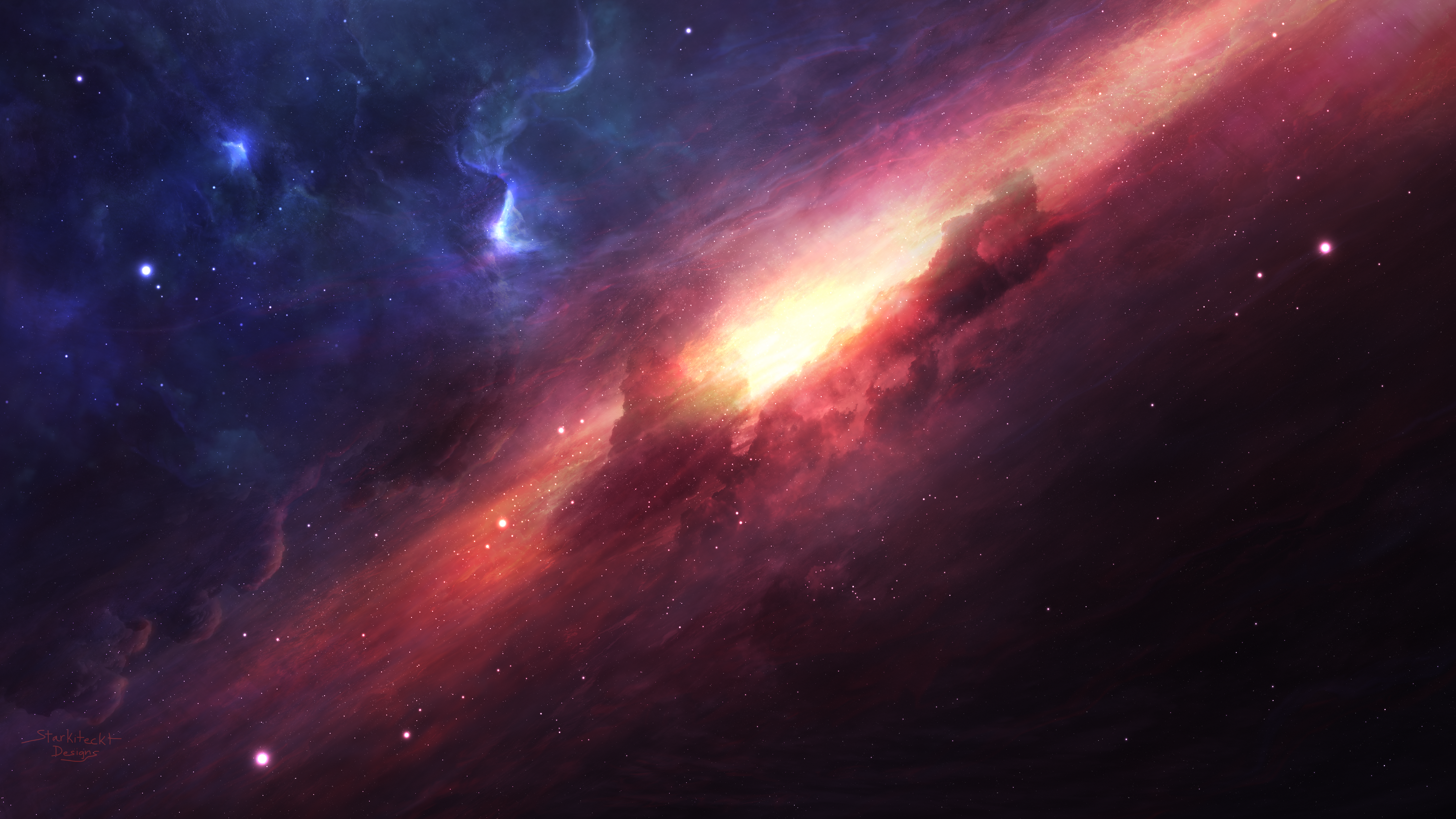Starkiteckt Space Stars Nebula 5120x2880