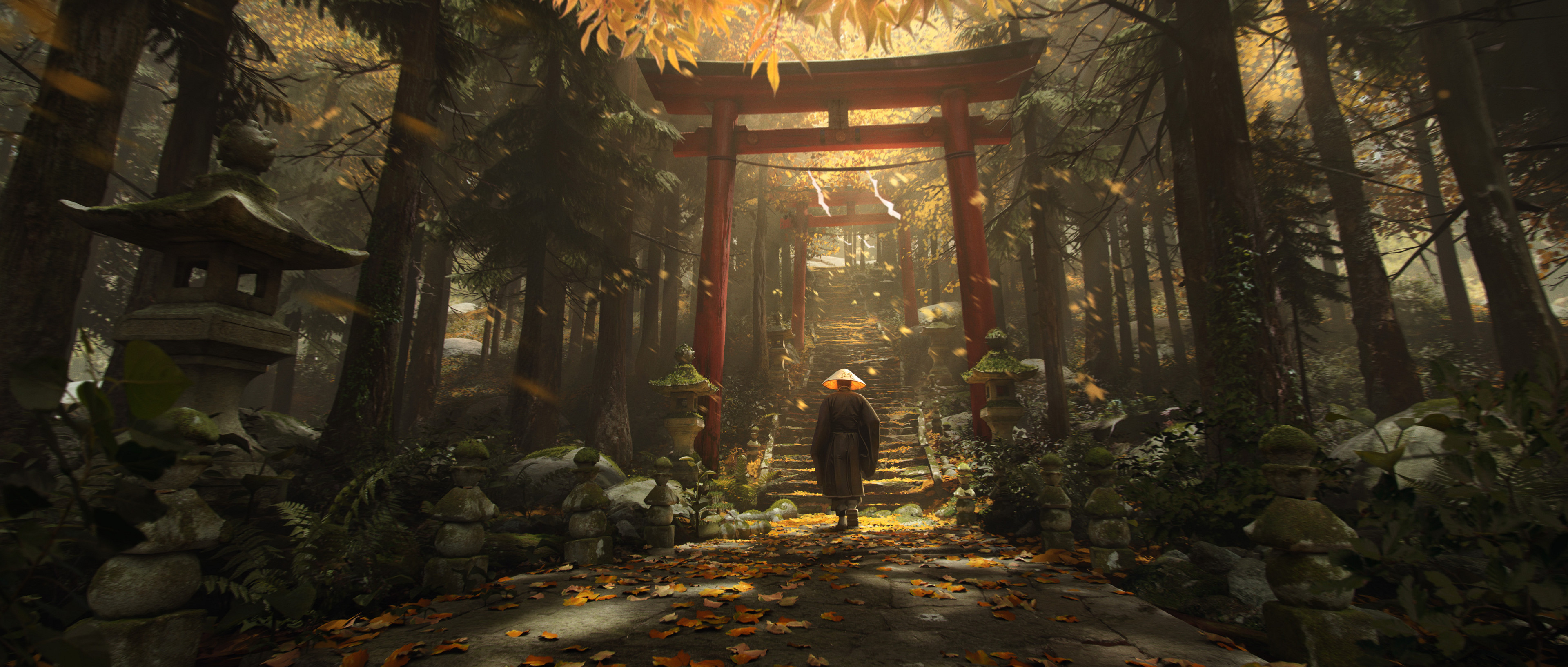 Video Game Ghost Of Tsushima 3840x1634