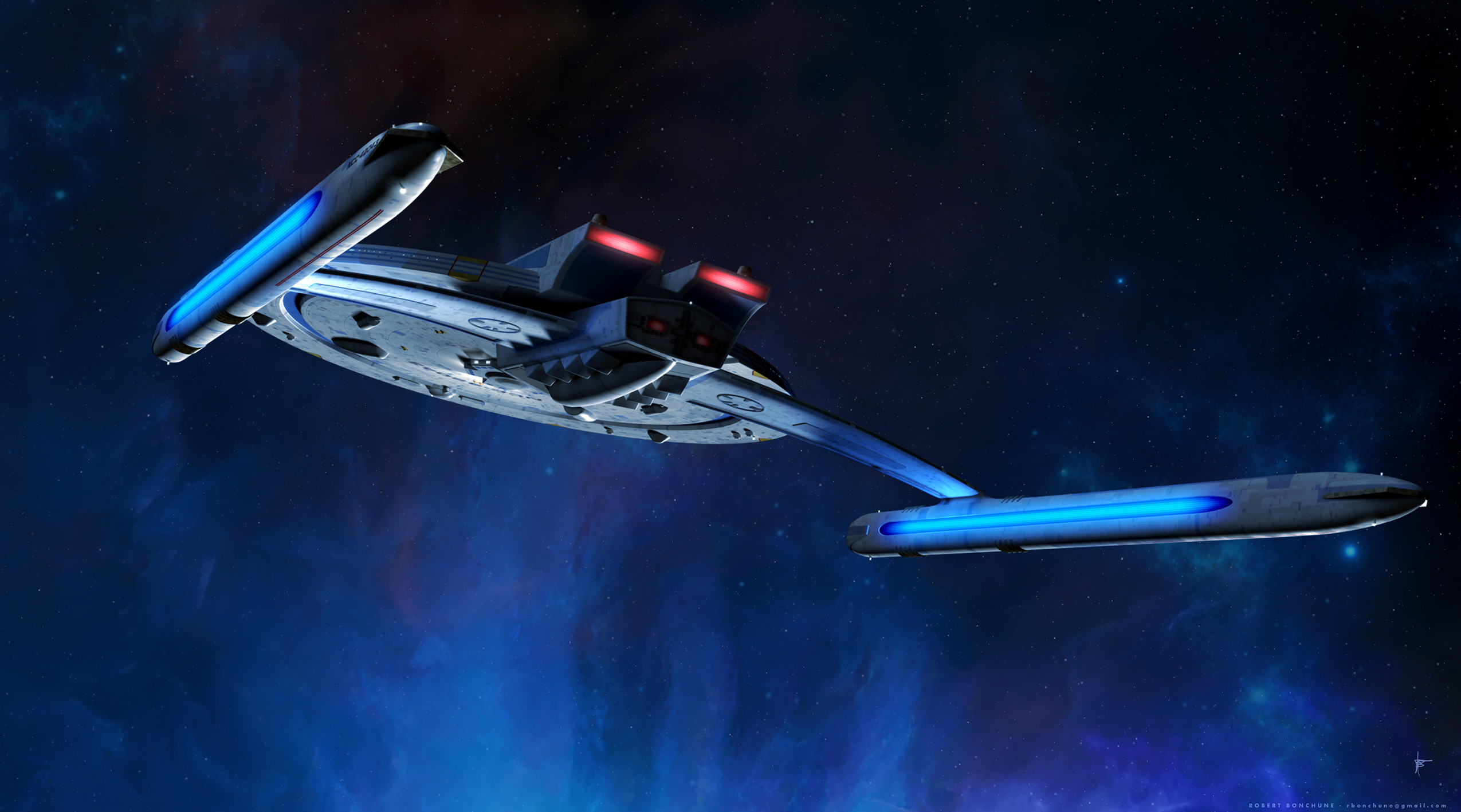 USS Centaur Star Trek Star Trek Ships Vehicle Spaceship Science Fiction 2550x1418