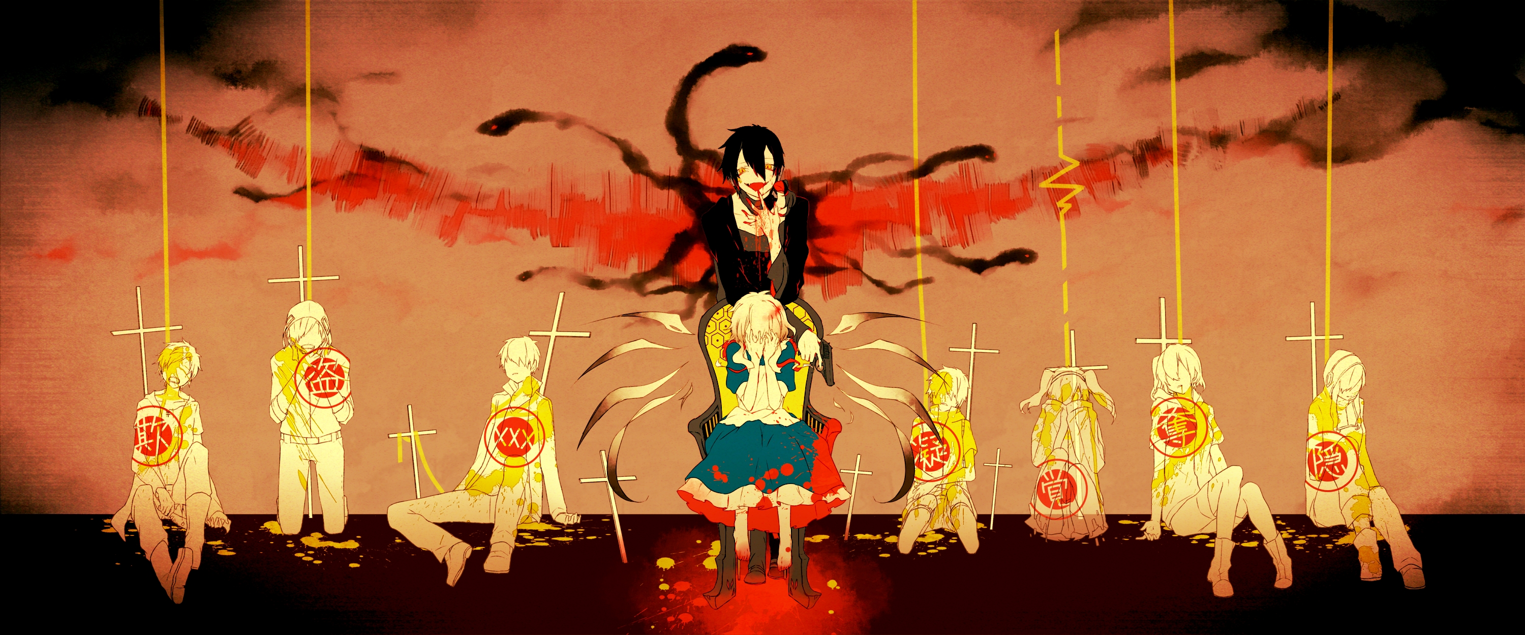 Anime Kagerou Project 3000x1249