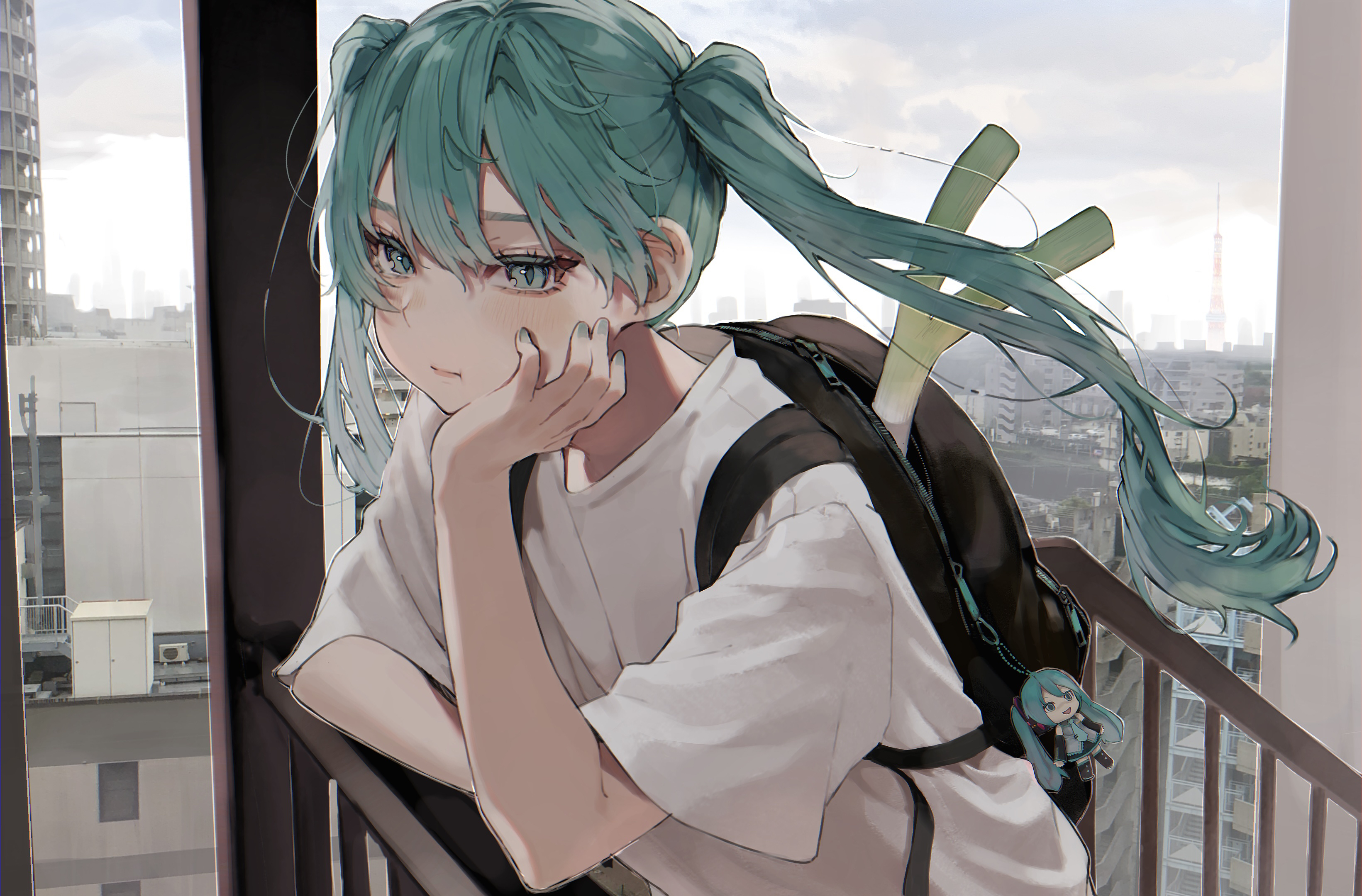 Hatsune Miku Leek Casual 3282x2160