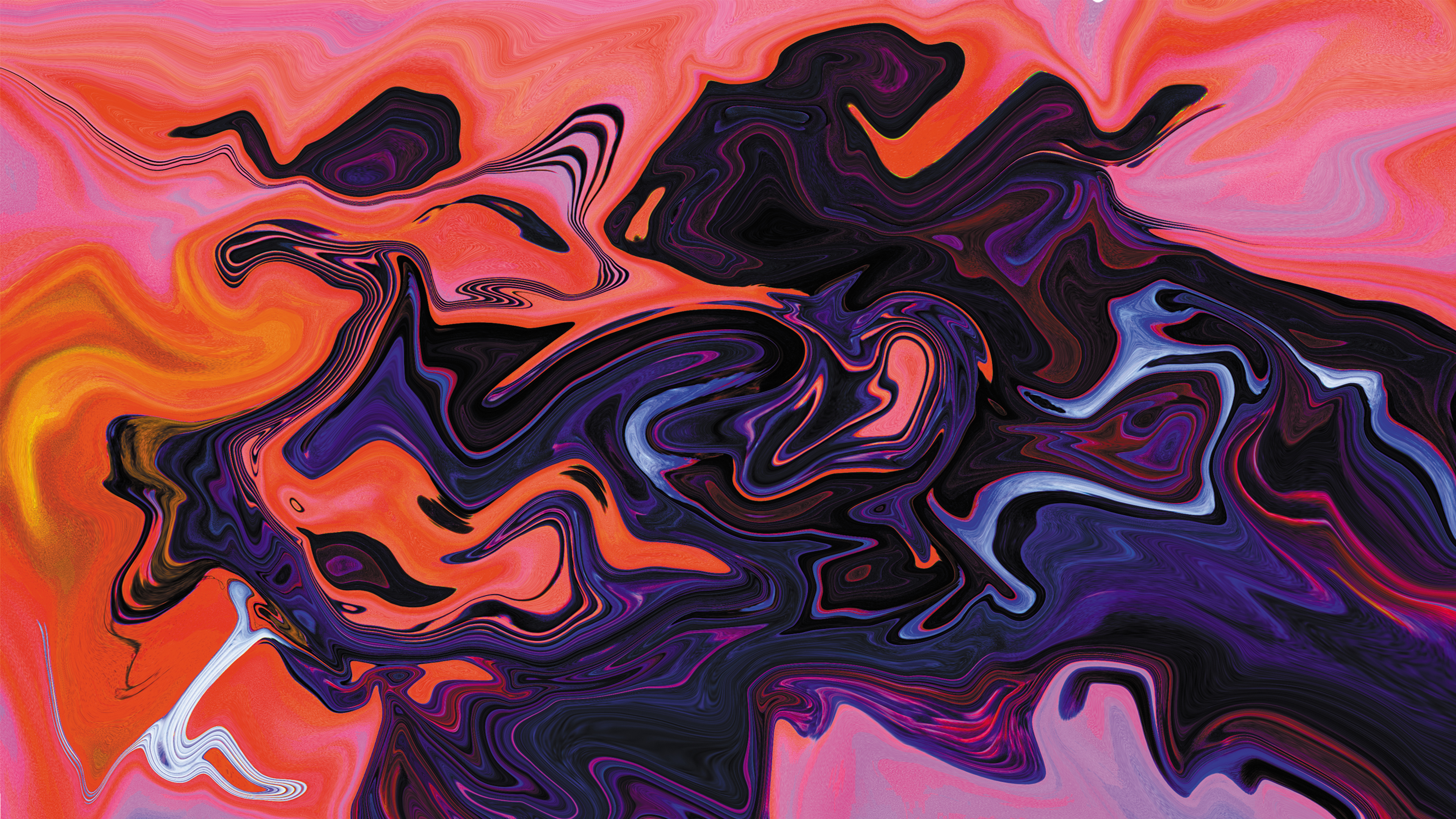 Abstract Fluid Liquid Illustration Graphic Design Artwork Digital Art Brush Colorful Shapes XEBELiON 3840x2160