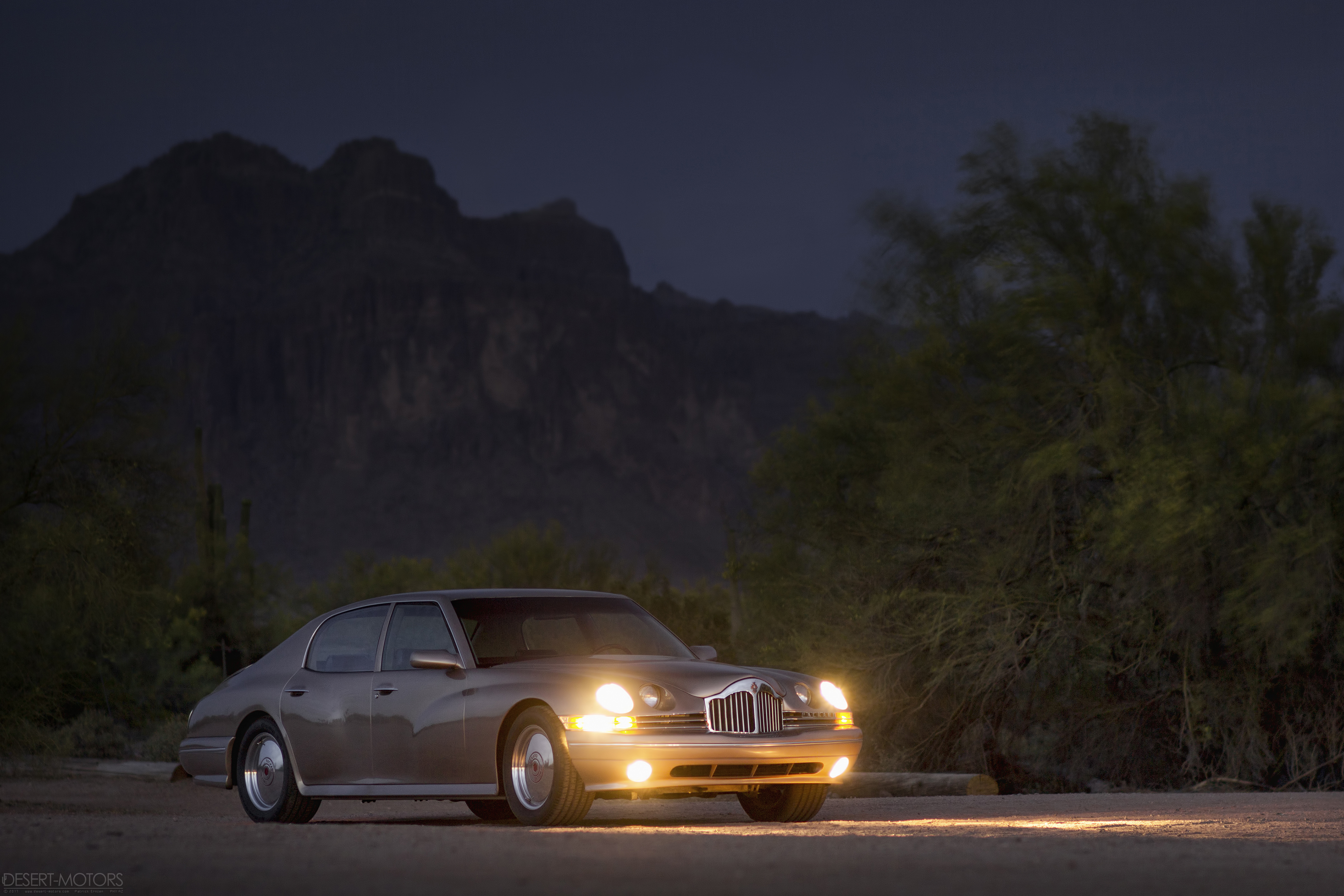 Packard Concept Cars Desert Evening Lights 3840x2560
