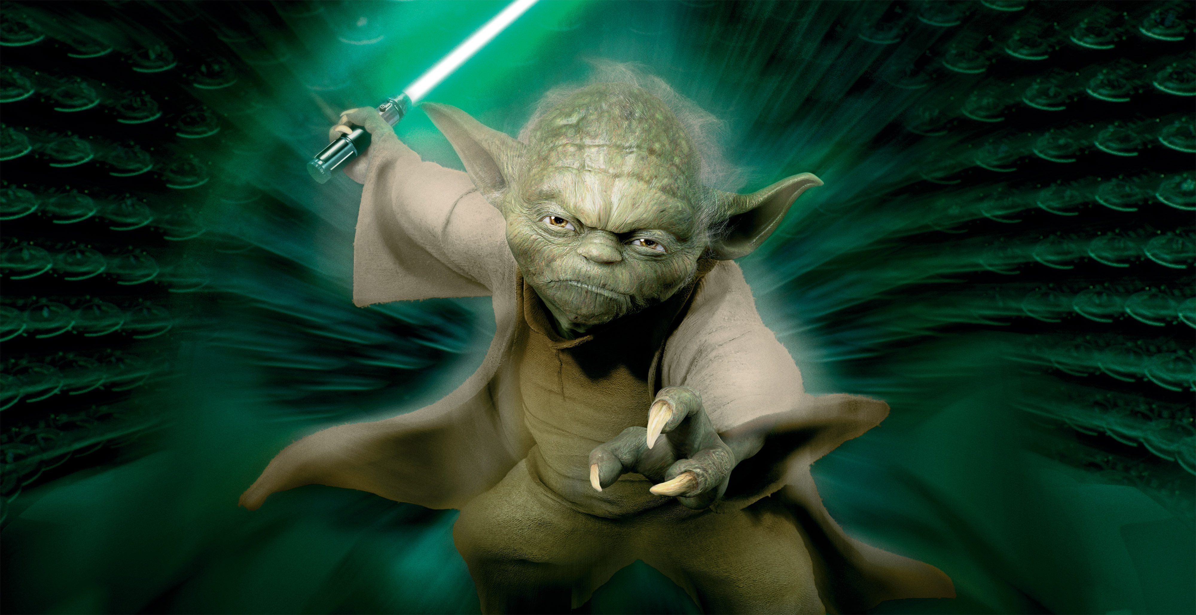 Jedi Lightsaber Yoda 4000x2059