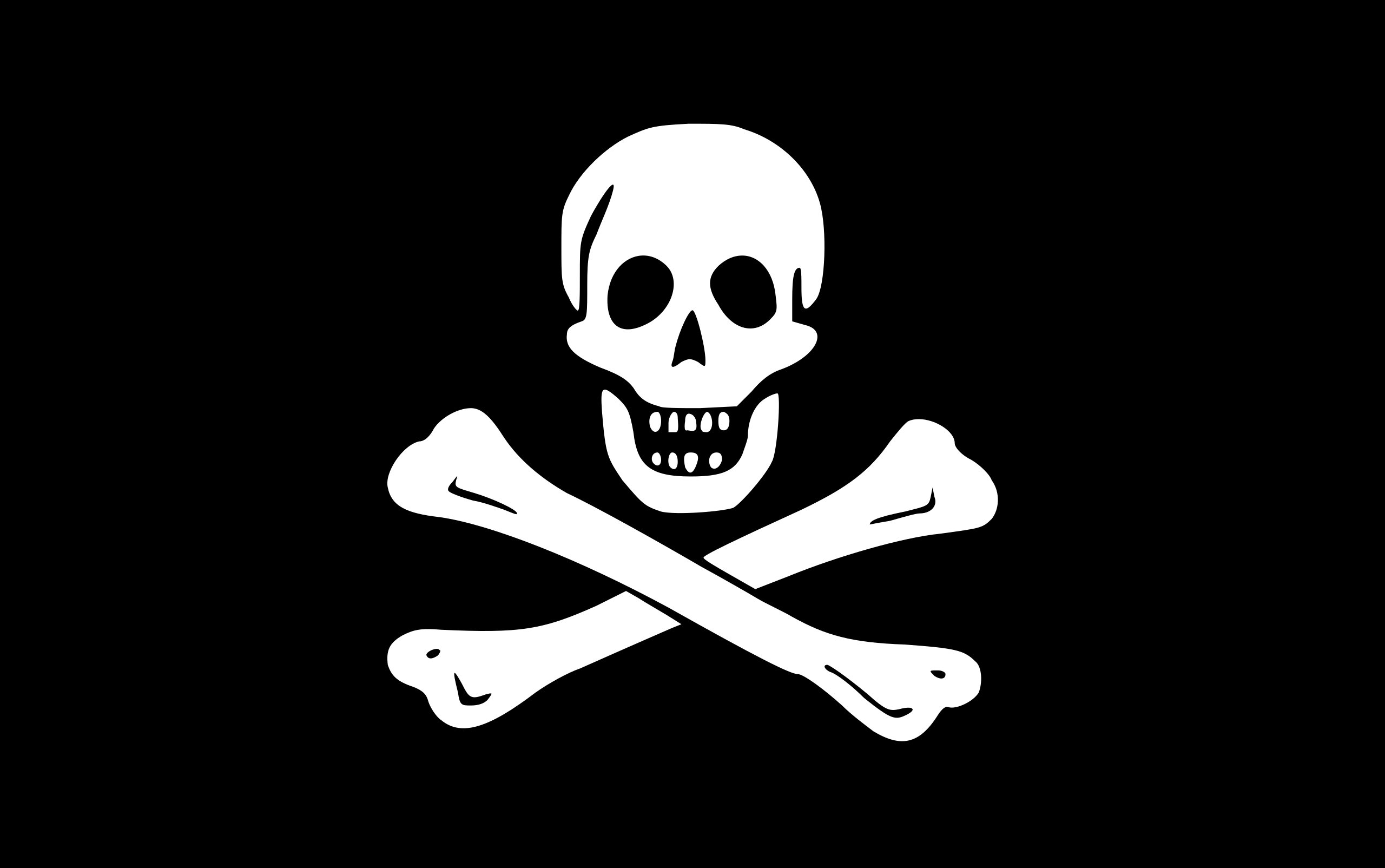 Pirates Flag Skull And Bones 2560x1604