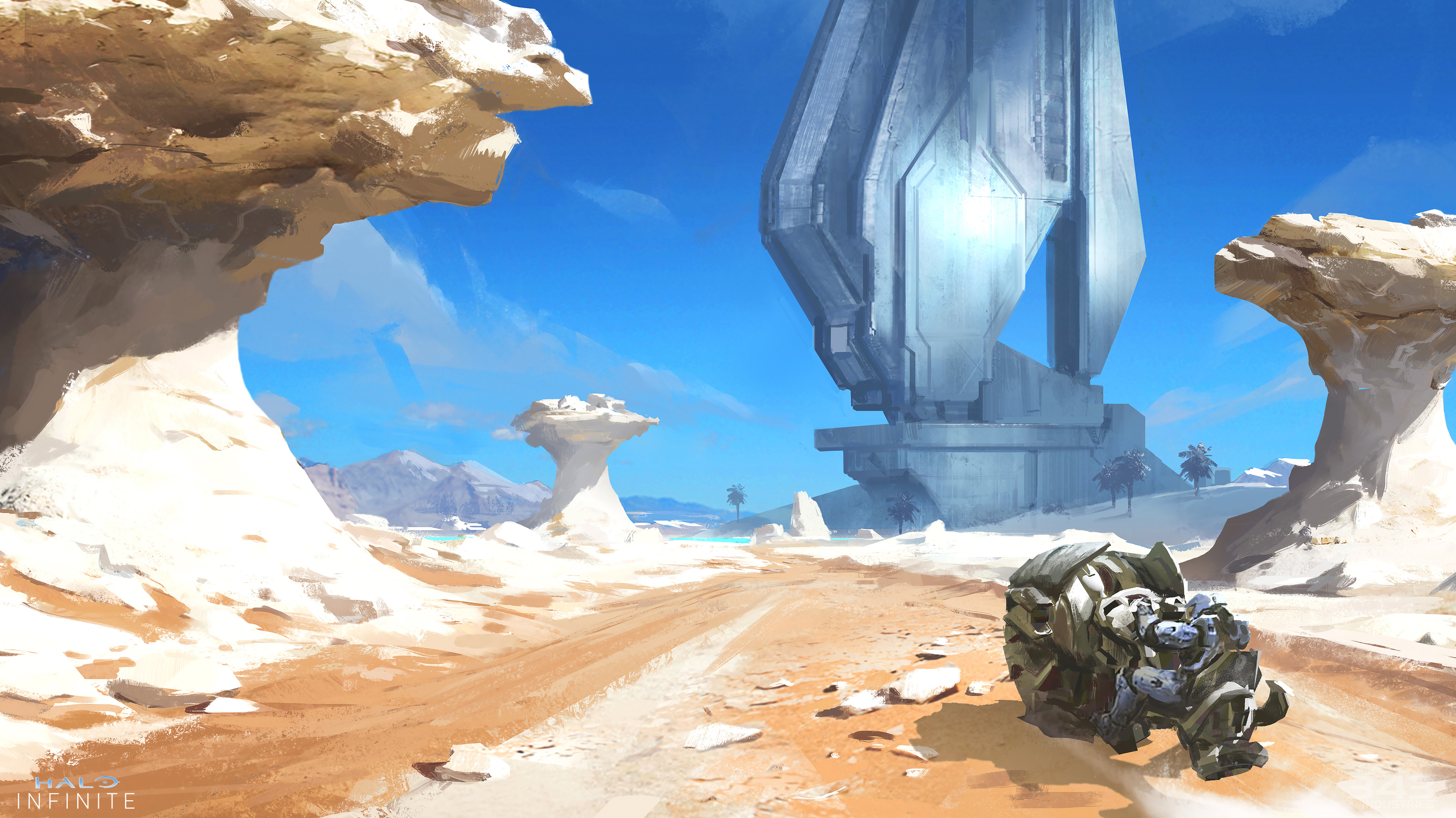 Halo Infinite Master Chief Video Game Art Concept Art 3840x2160