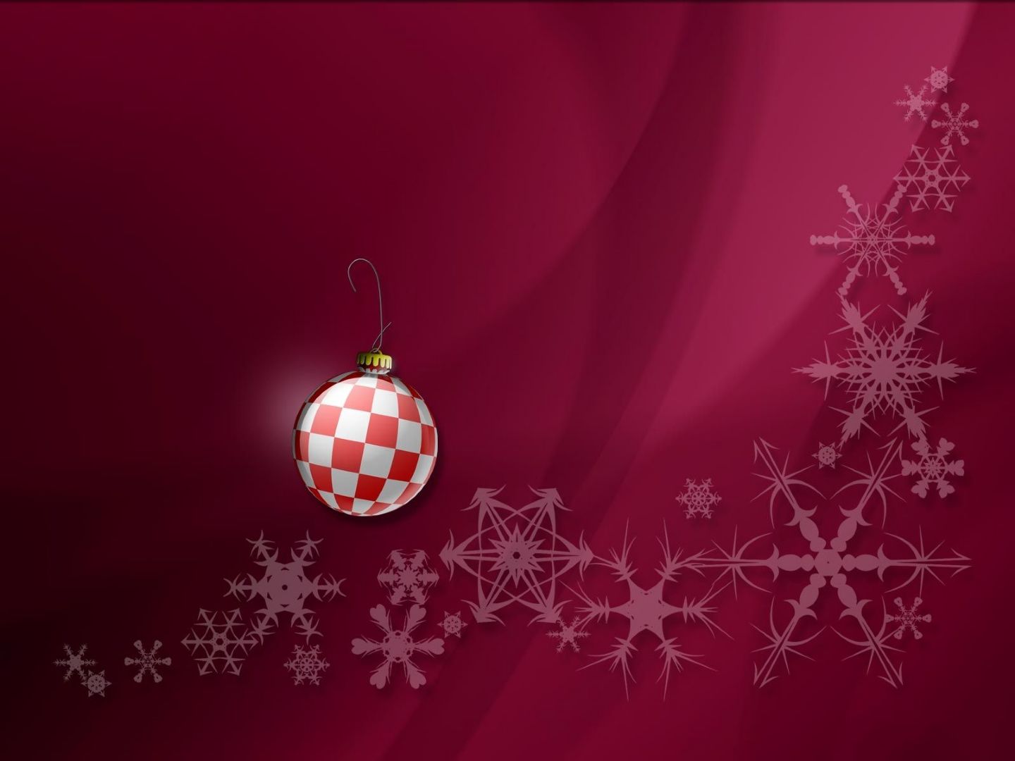 Christmas Christmas Ornaments Red Snow Winter 1440x1080