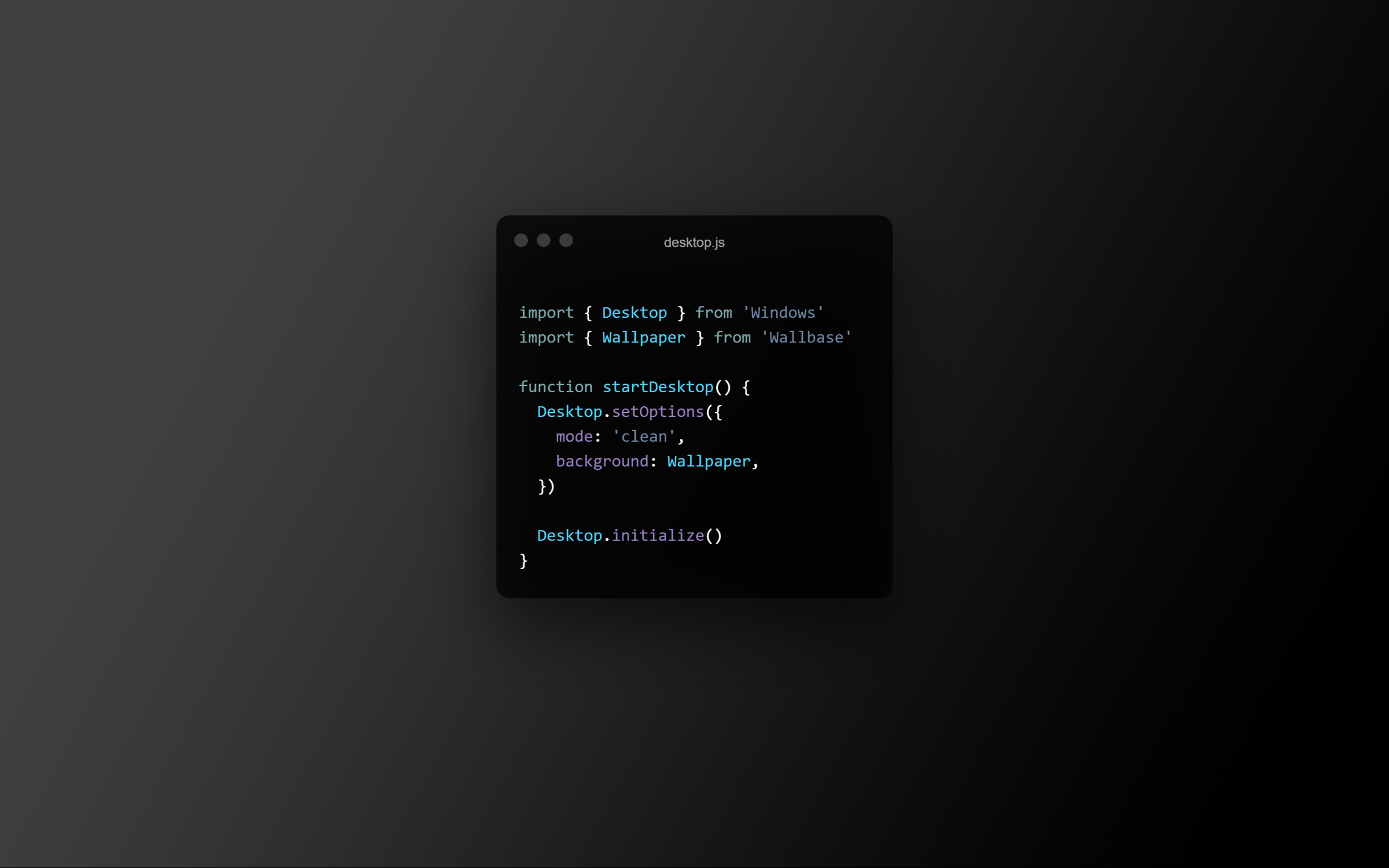 Code JavaScript Simple Background 2560x1600