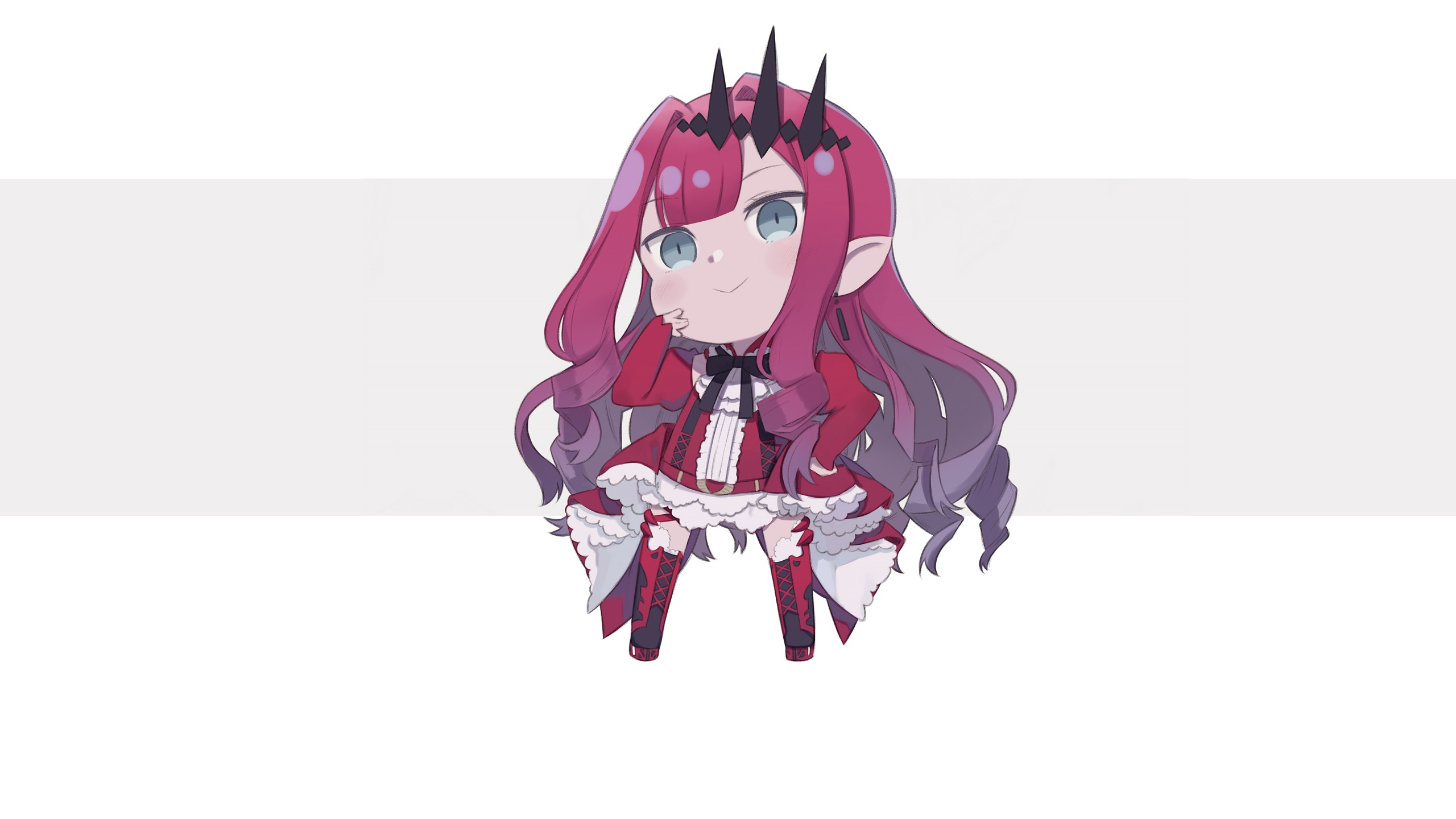 Anime Tristan Fate Grand Order Totatokeke Redhead Crown Chibi Fate Grand Order 2560x1440
