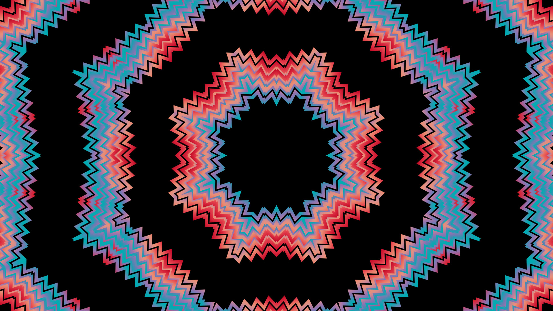 Colors Pattern Zigzag 1920x1080
