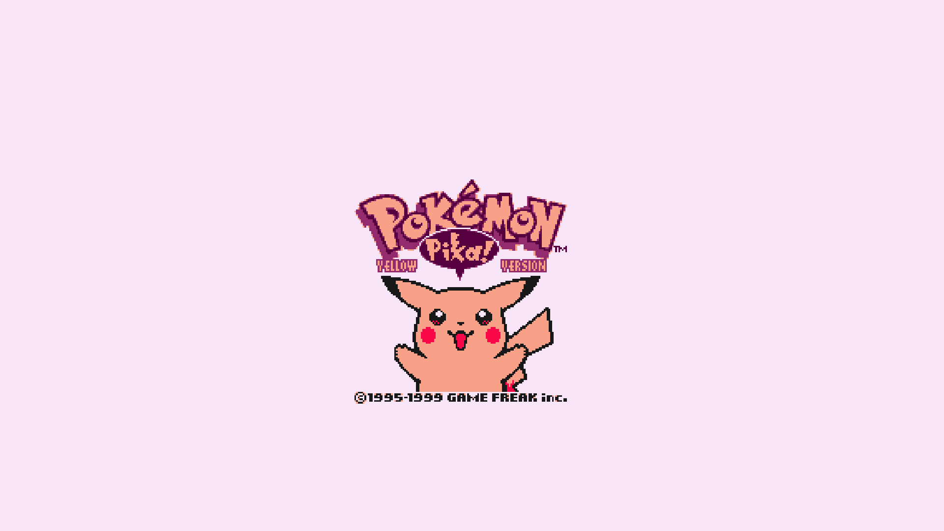 Pokemon Pikachu GameBoy Color GameBoy Retro Games 1920x1080