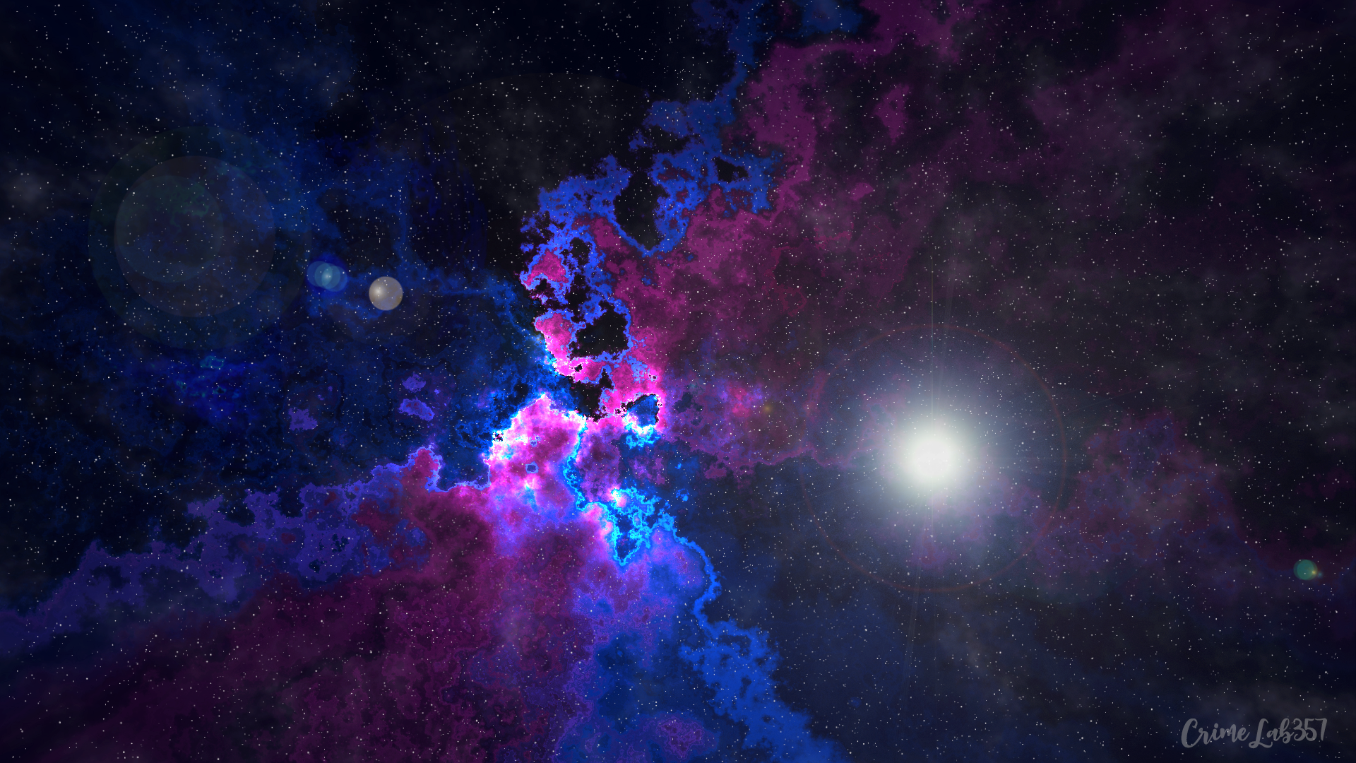 Space Watermarked Nebula 1920x1080