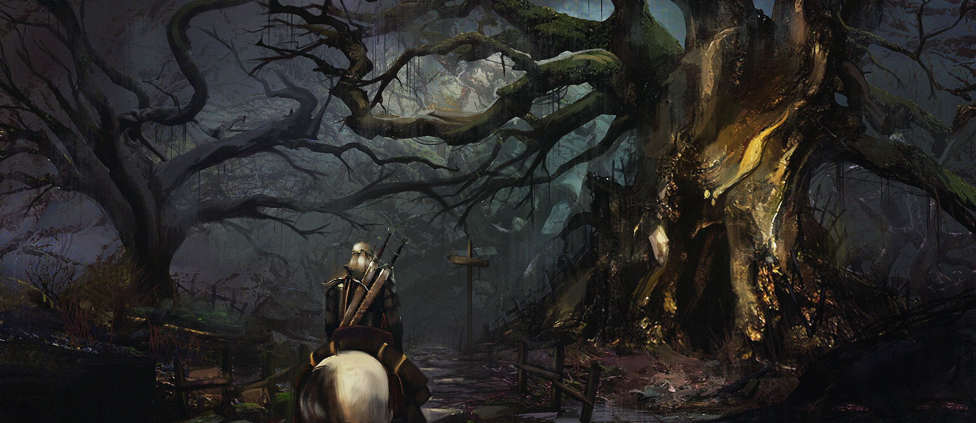 Artwork Fantasy Art The Witcher Geralt Of Rivia 1920x832
