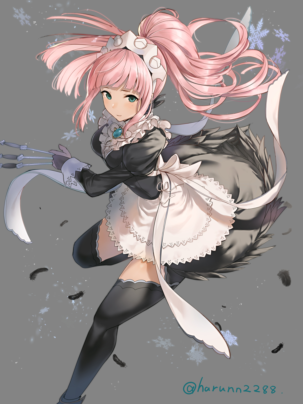 Anime Anime Girls Anime Games Fire Emblem Fire Emblem If Felicia Fire Emblem Ponytail Pink Hair Maid 1062x1416