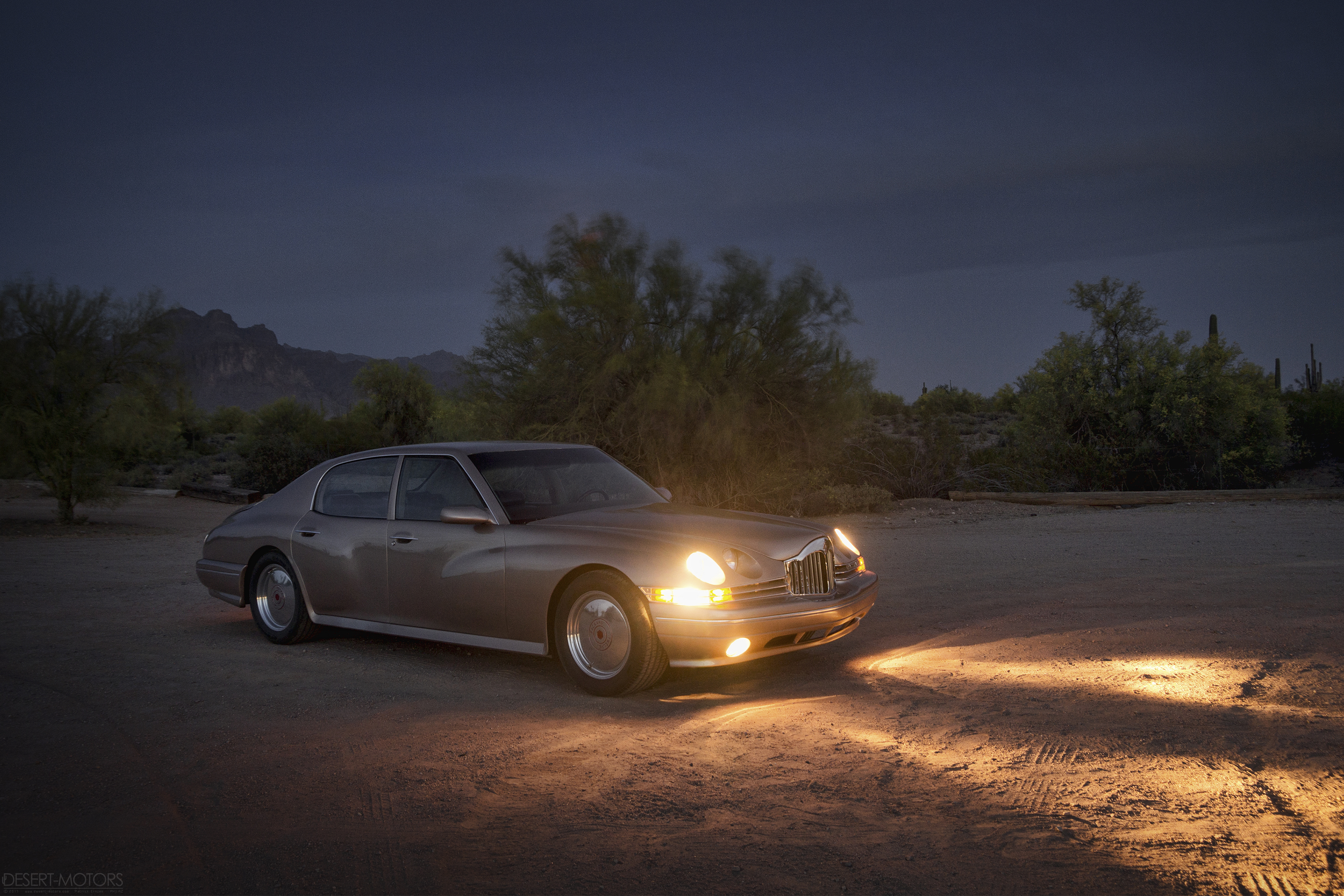 Packard Concept Cars Desert Evening Lights 3840x2560