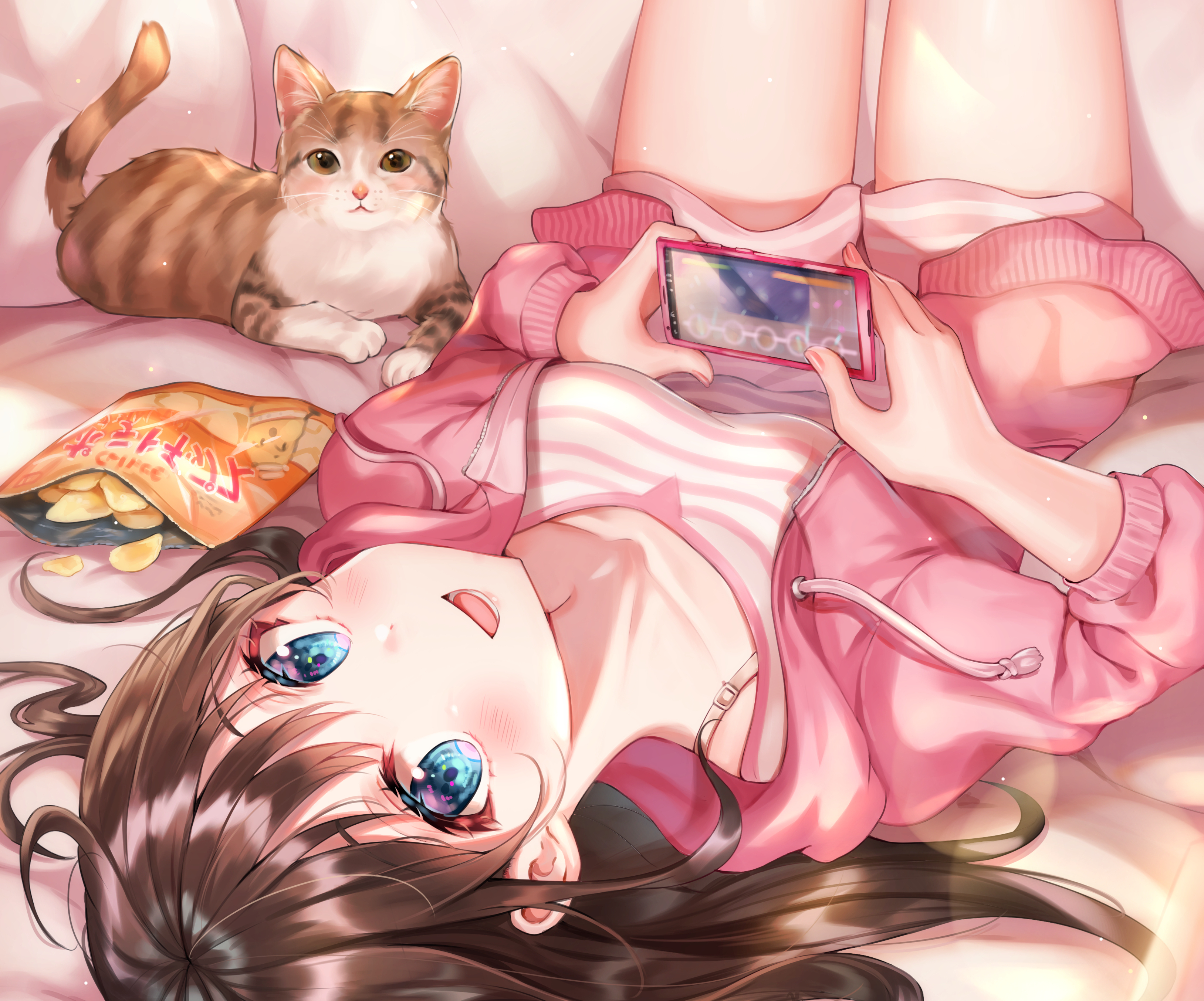 Anime Anime Girls Anime Animals Cats Original Characters 3256x2708