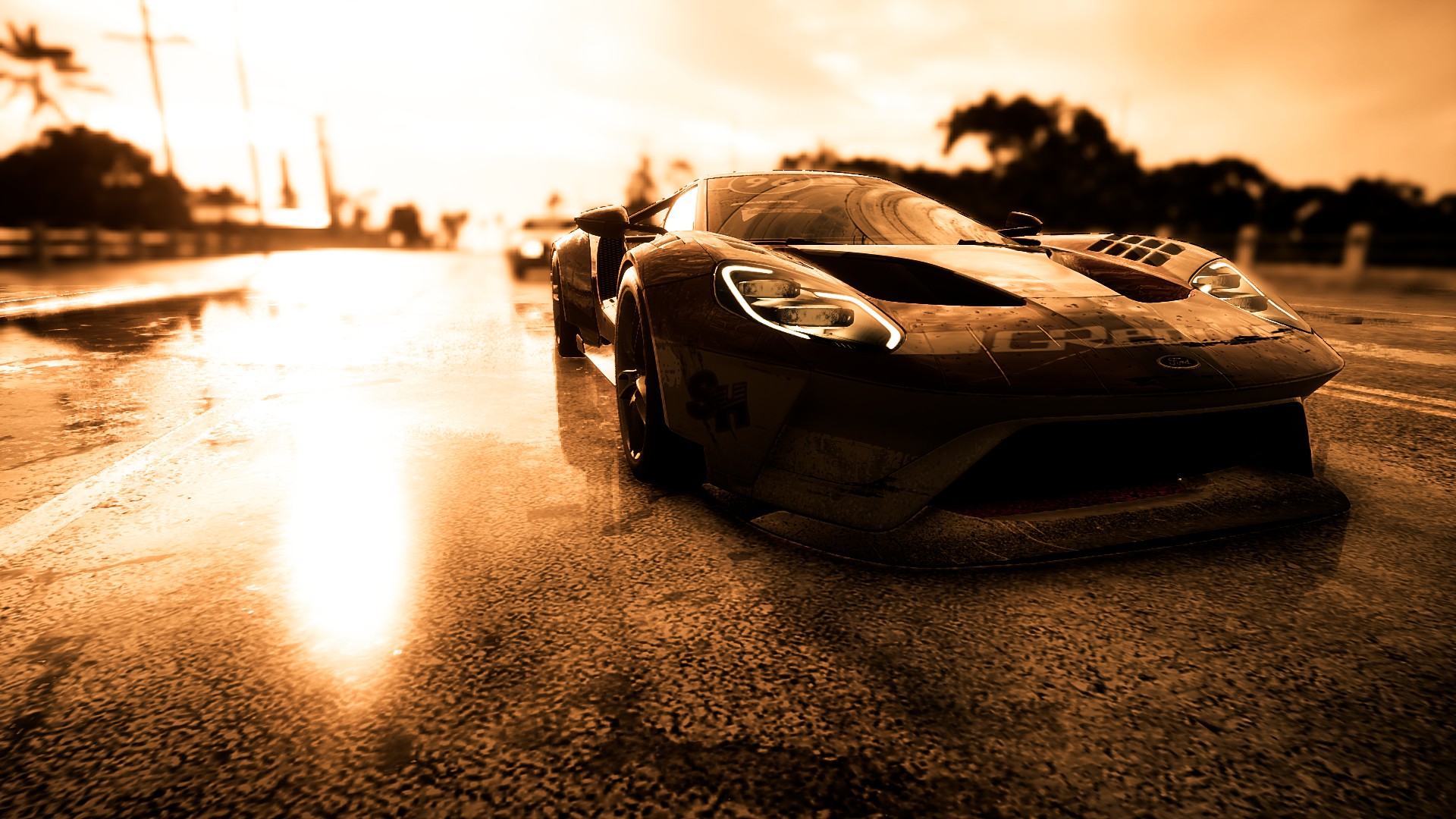 Need For Speed Heat Car Tuning Ford GT Sepia 1920x1080