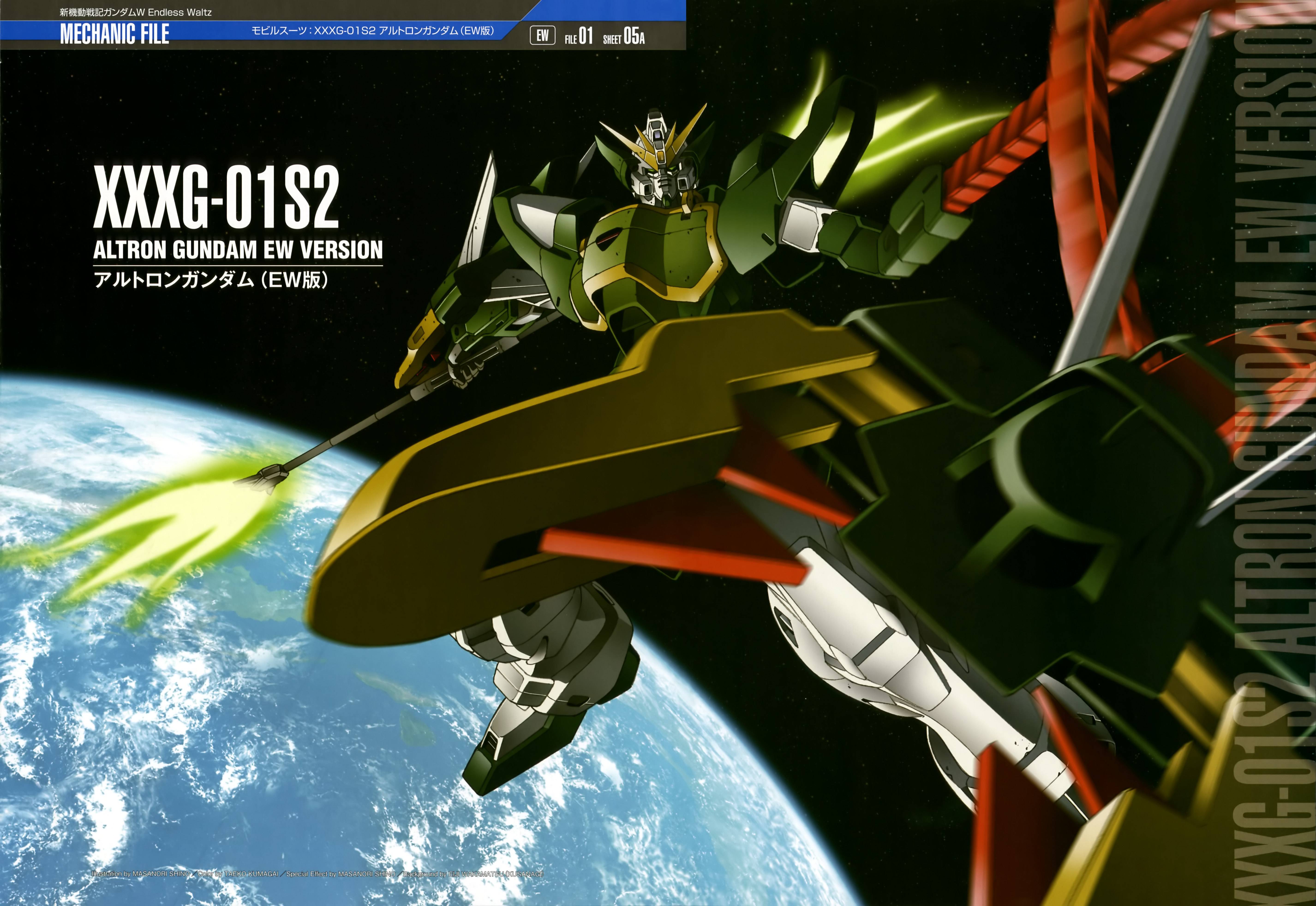 Anime Gundam Mechs Super Robot Wars Mobile Suit Gundam Wing Altron Gundam Artwork Digital Art Offici 5704x3928