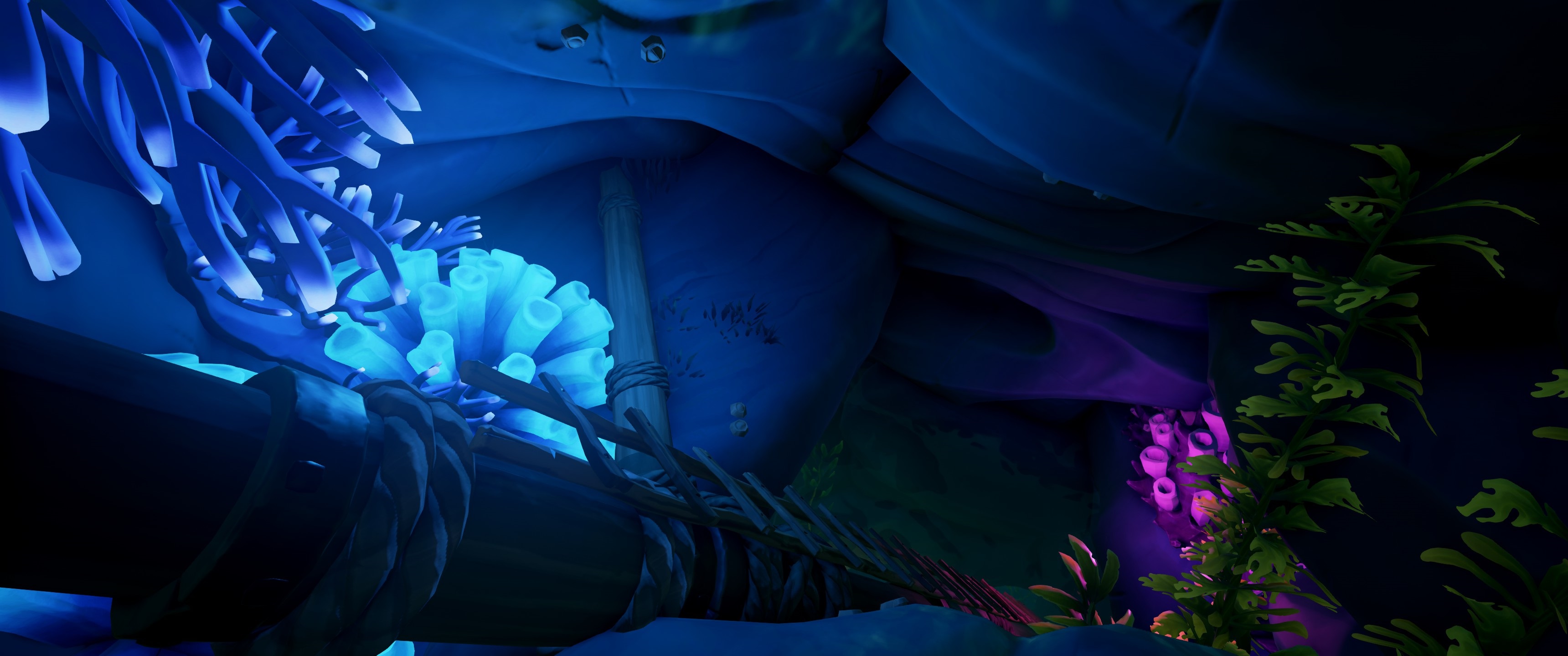 Sea Of Thieves Underwater Coral Pirates 3440x1440