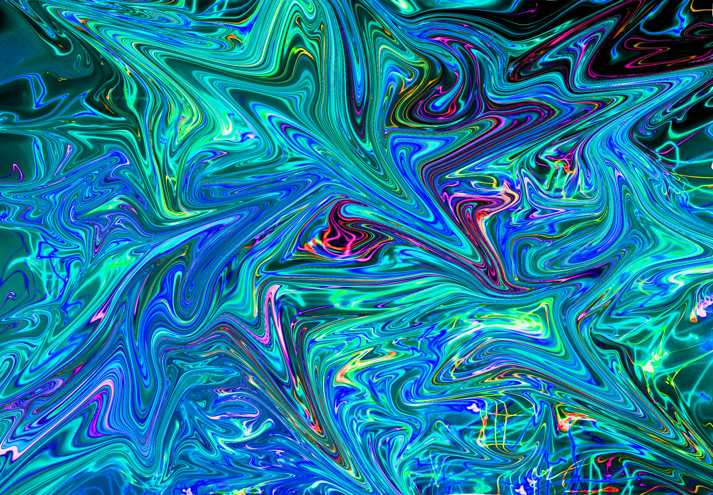 Abstract Neon Liquid 2318x1609