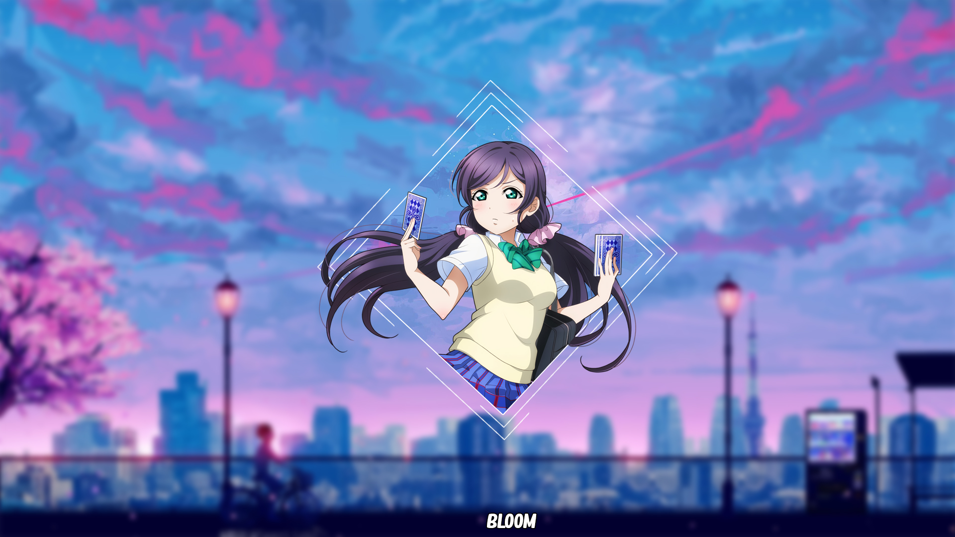 Anime Girls Nozomi Reminiscence Picture In Picture Toujou Nozomi Love Live Series 1920x1080