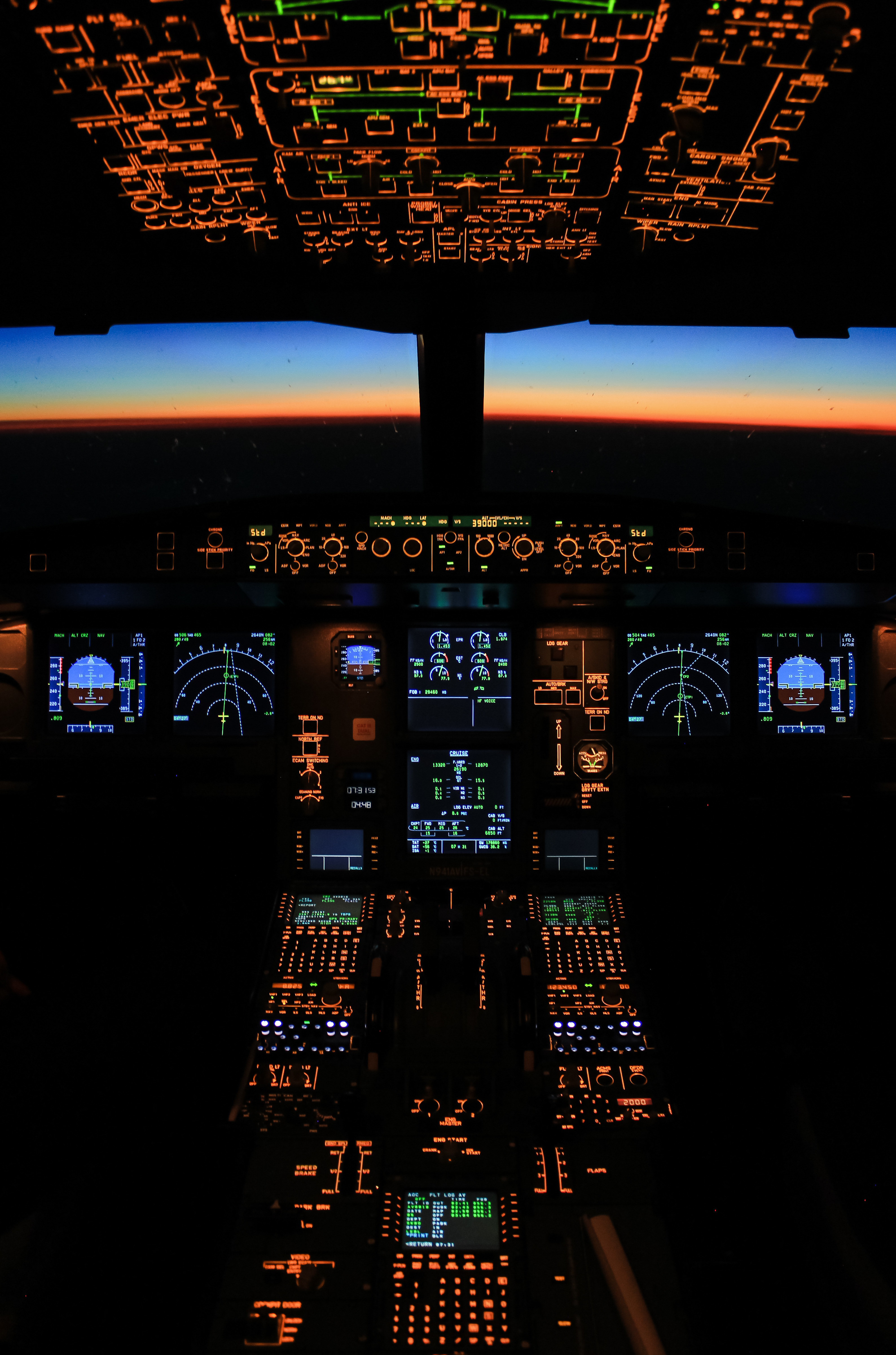 Logan Weaver Airplane Cockpit Screens Vertical 3176x4800