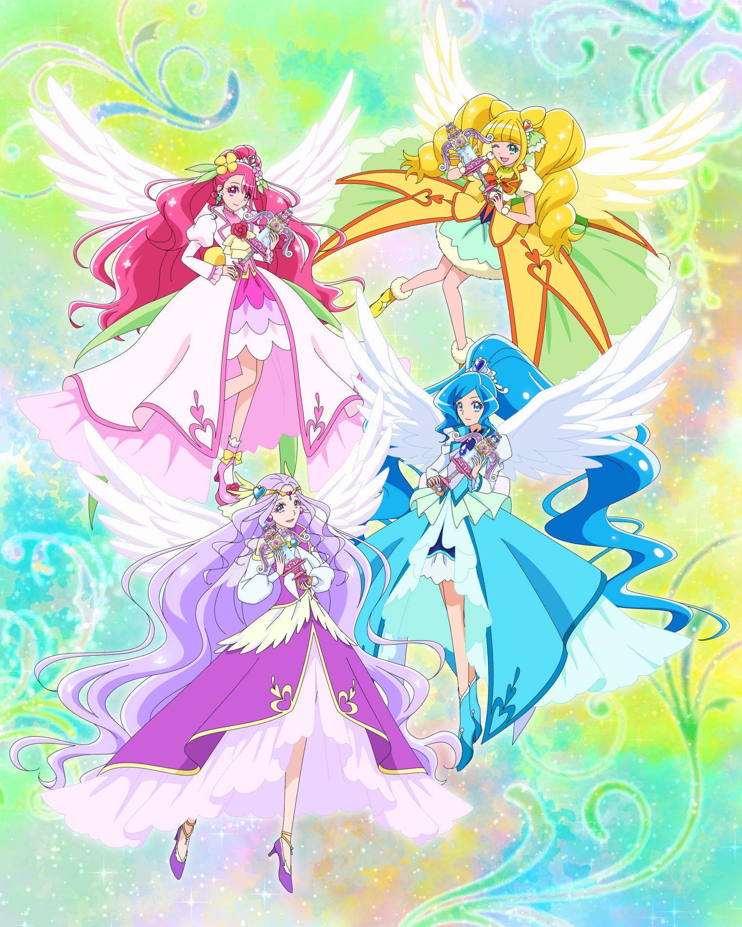 Pretty Cure Healin Good Precure Anime Girls 1520x1900