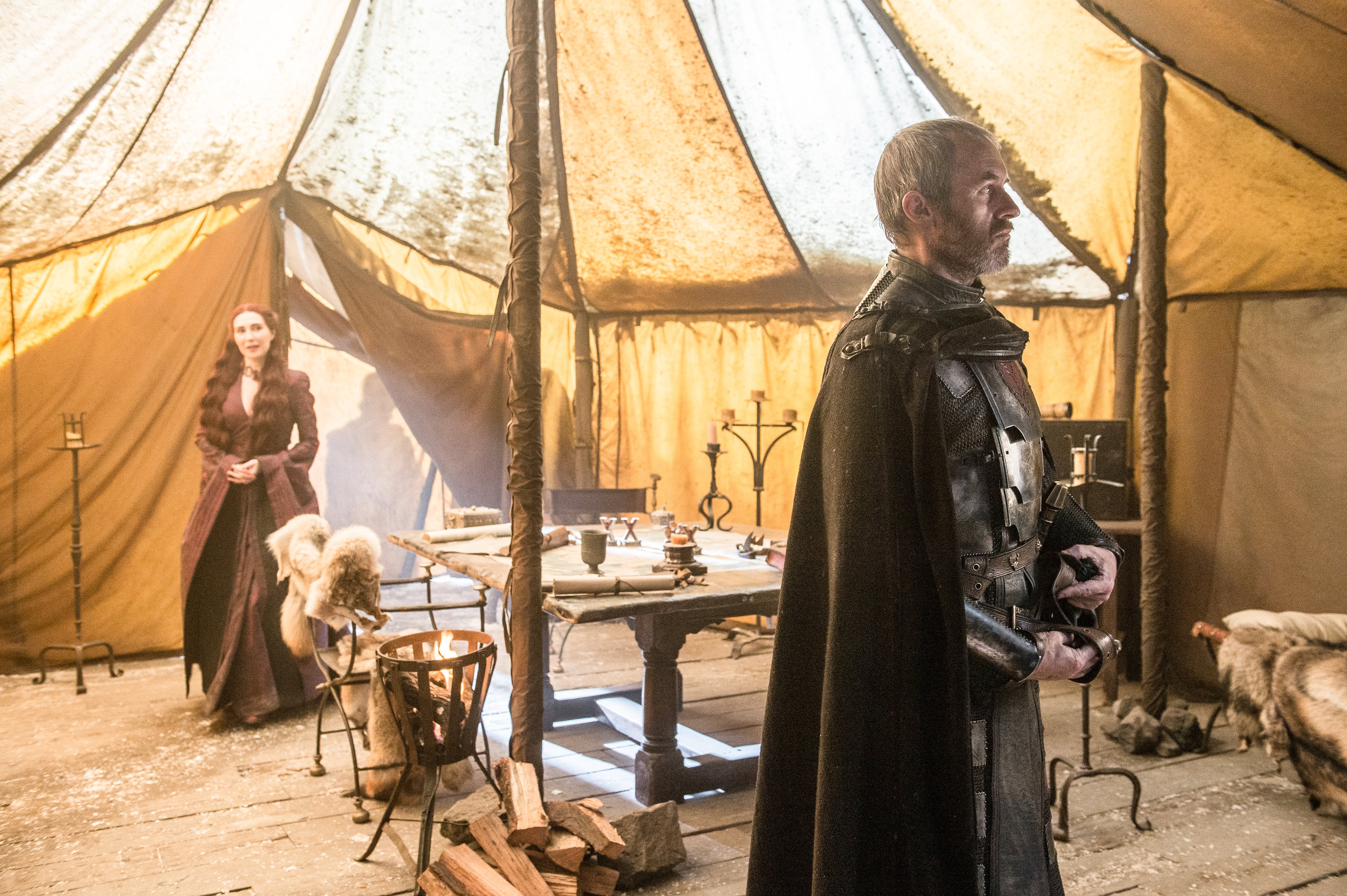 Carice Van Houten Stannis Baratheon Stephen Dillane Melisandre Game Of Thrones 4500x2994