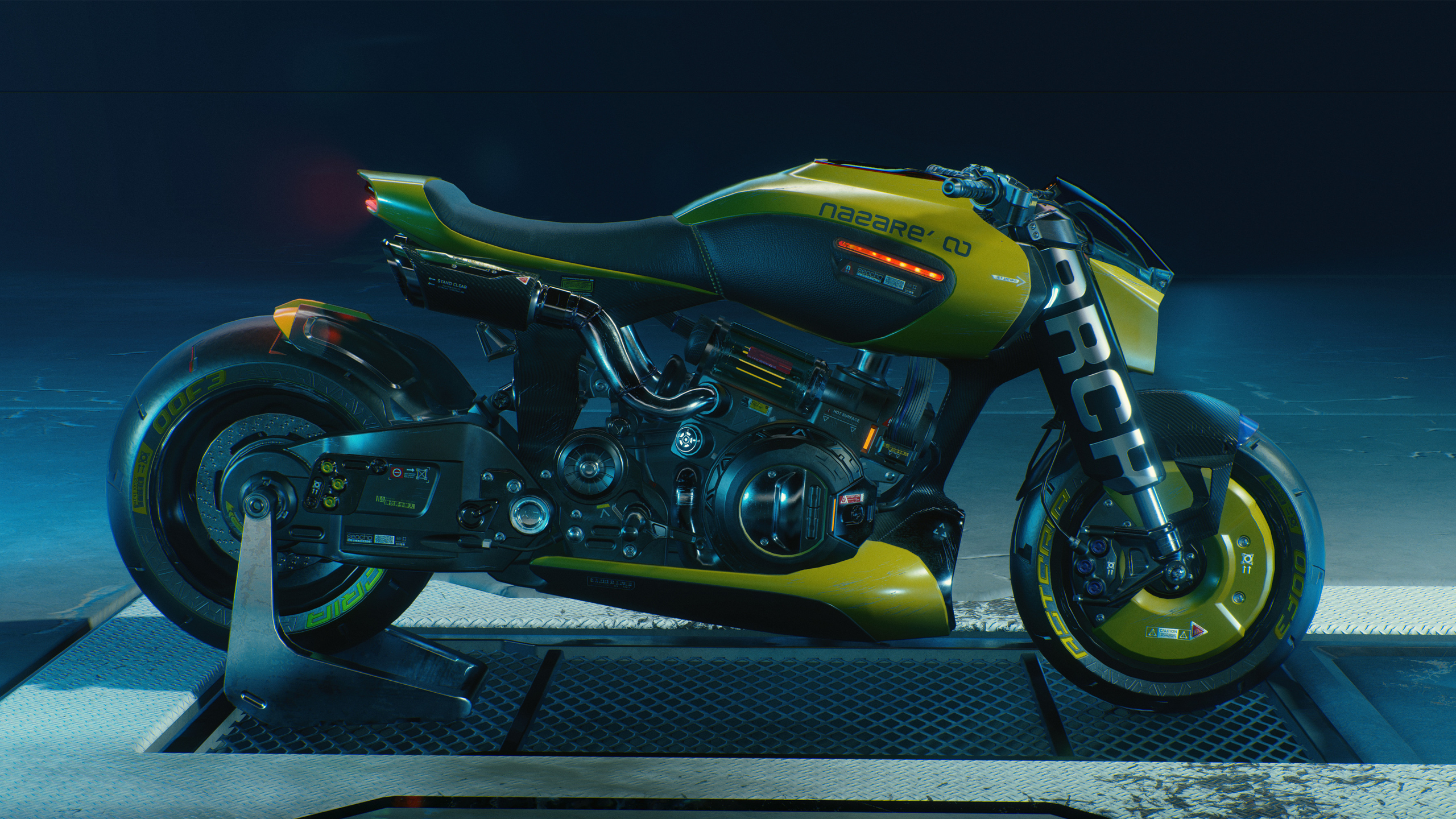ARCH Motorcycle Video Games Video Game Art Cyberpunk Cyberpunk 2077 Futuristic ARCH Nazare Digital A 2560x1440